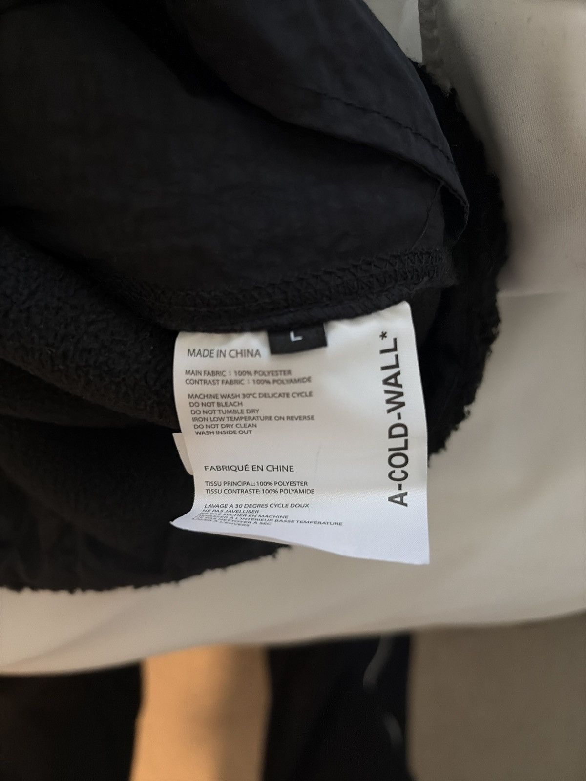 A-COLD-WALL* A-COLD-WALL Men's Bonded Axis Panelled Fleece Jacket Size US L / EU 52-54 / 3 - 6 Thumbnail