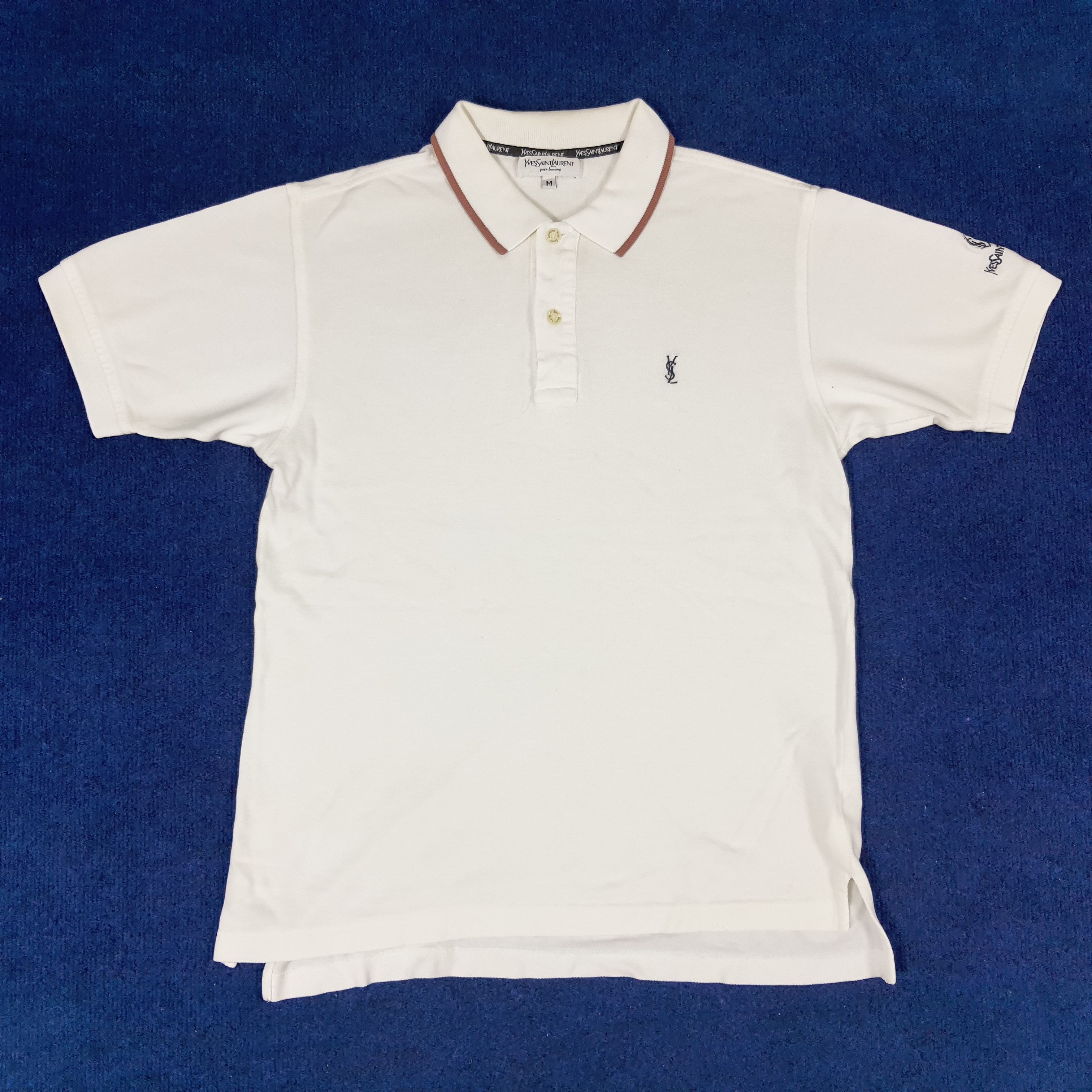 Vintage × Yves Saint Laurent Vintage Yves Saint Laurent YSL Designer Polo Shirt Size US M / EU 48-50 / 2 - 1 Thumbnail