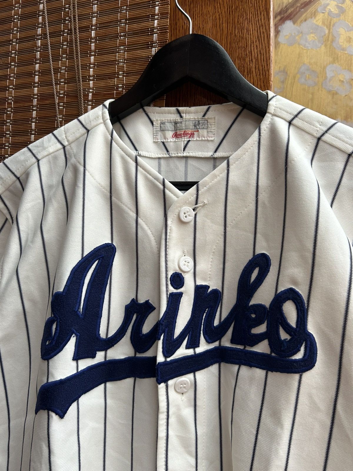 Asics × Japanese Brand × Vintage Rawlings Baseball Jersey Arinko Team Mango Yoshimori Mikio Size US S / EU 44-46 / 1 - 3 Thumbnail