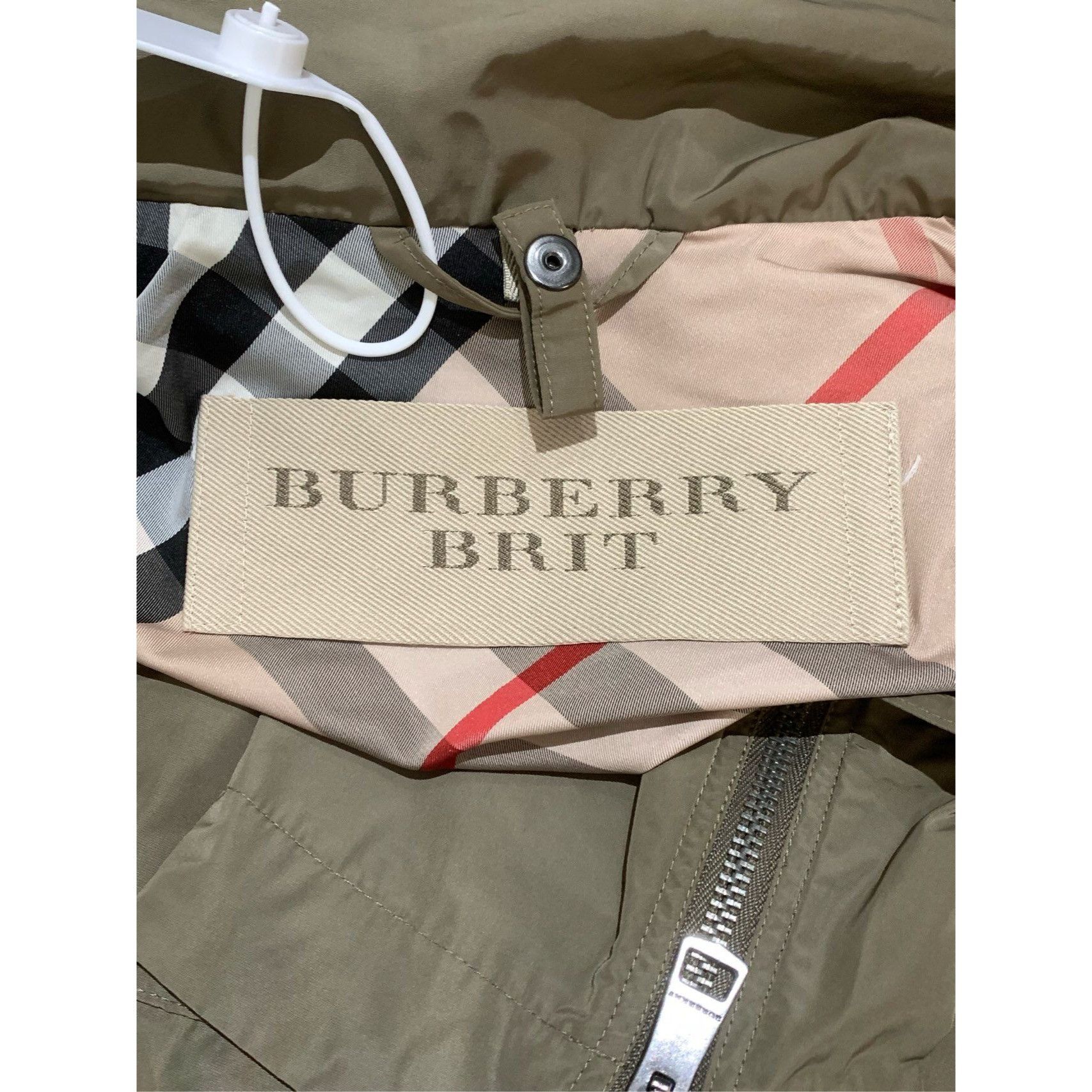 Burberry Burberry Brit Womens Olive Green Lightweight Trench Coat Siz Size XS / US 0-2 / IT 36-38 - 2 Thumbnail