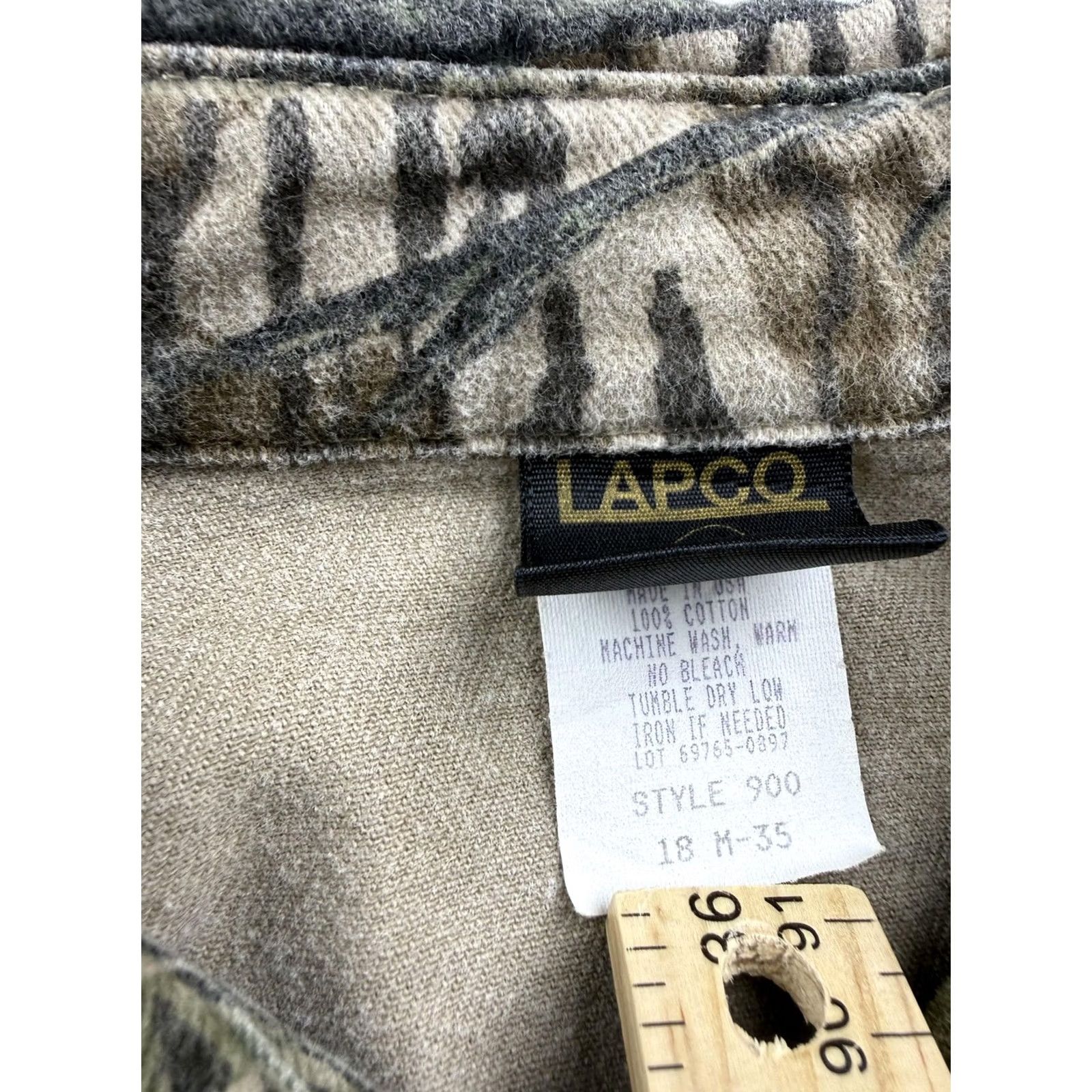 Vintage VINTAGE LAPCO Shirt Mens 2XL Camouflage Flannel Long Sleeve Snap Hunting Outdoor USA Size US XXL / EU 58 / 5 - 3 Thumbnail