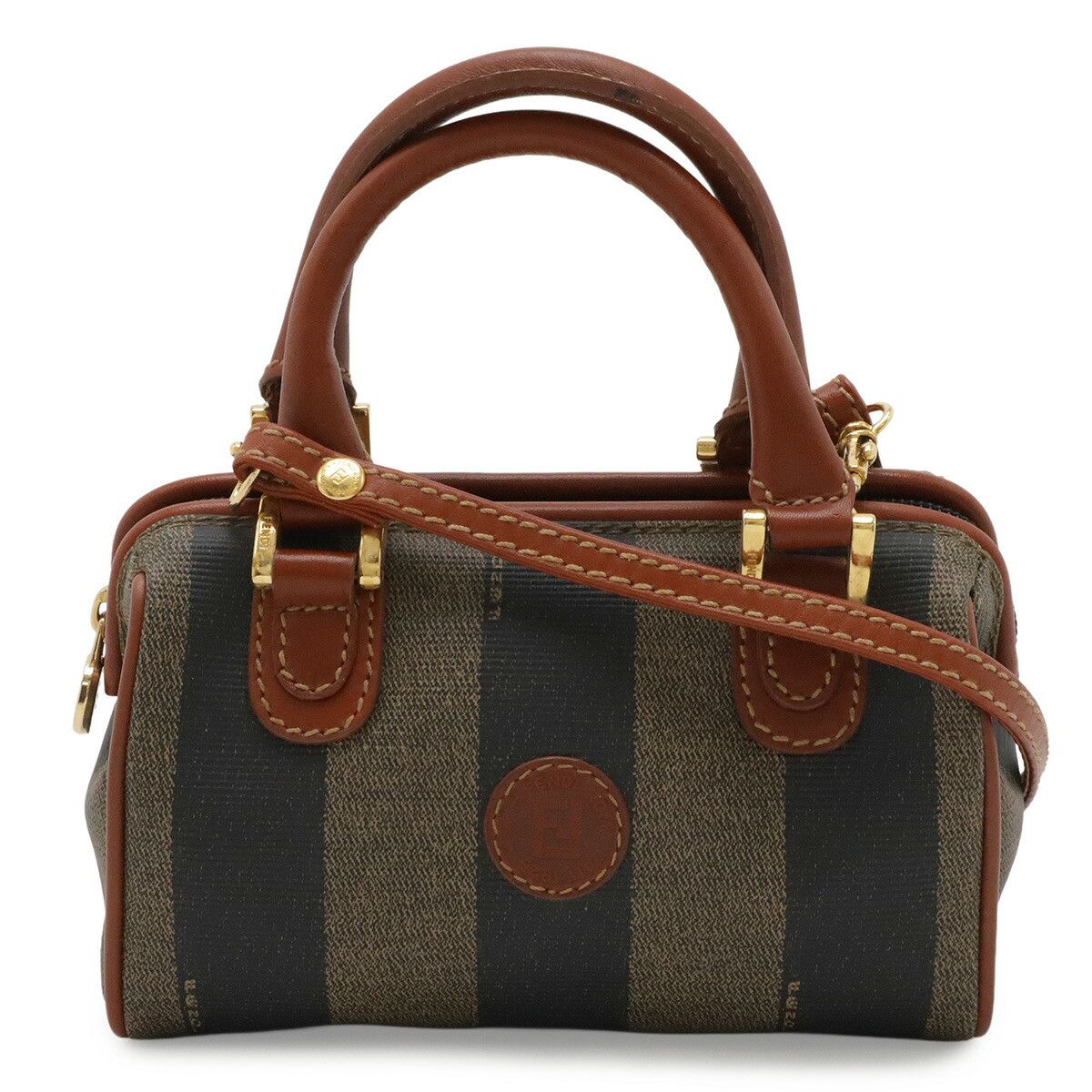 Fendi Fendi Fendi Pequin Coated Canvas 2way Bag Plastic / Synthetic Shoulder Bag DUTY FREE for USA Size ONE SIZE - 1 Thumbnail