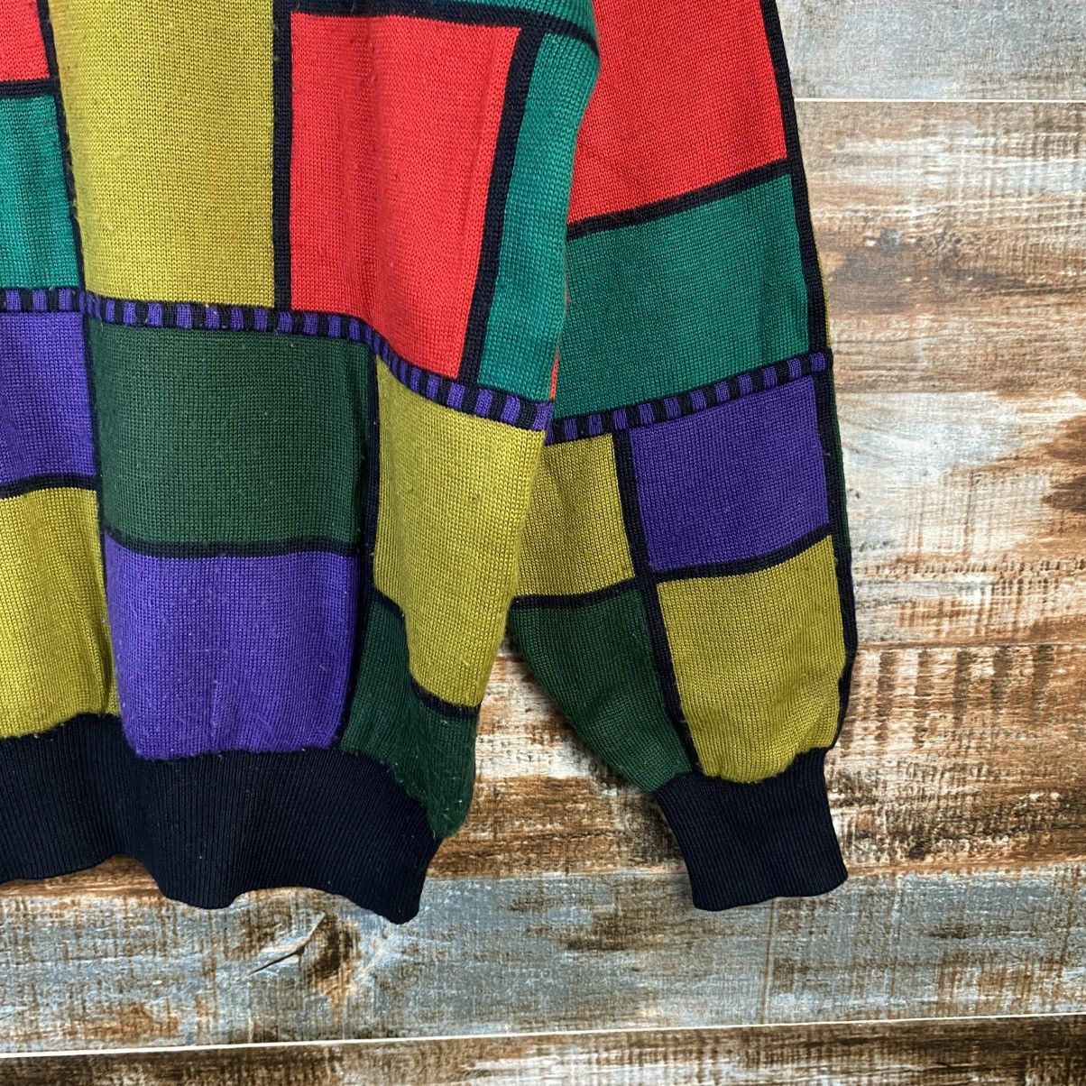 Japanese Brand DL Viesten made in japan checkered Multicolor Knitwear #C869 Size US M / EU 48-50 / 2 - 8 Thumbnail