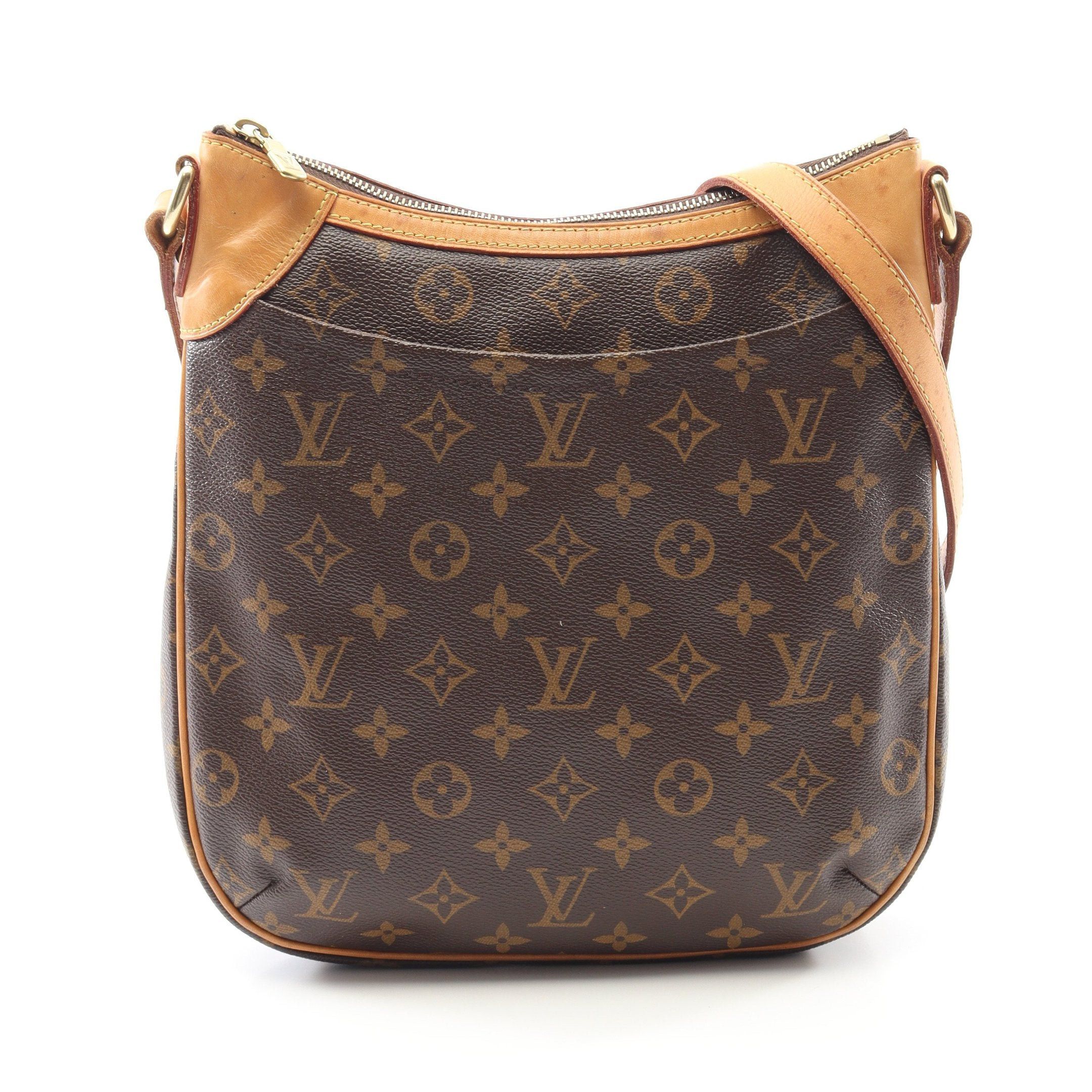 Louis Vuitton Louis Vuitton Odeon Pm Monogram Shoulder Bag Leather Brown Size ONE SIZE - 1 Thumbnail