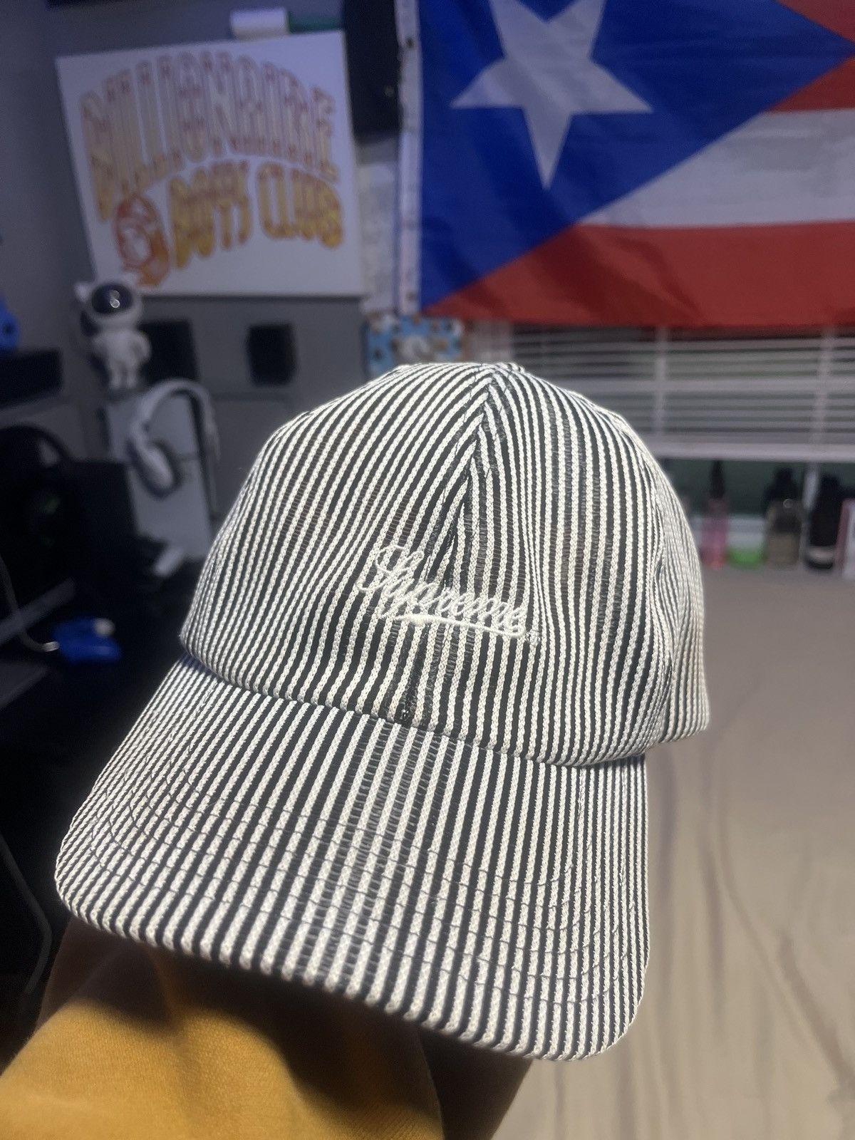 Supreme Supreme stripe mesh 6 panel ‘black’ Size ONE SIZE - 1 Thumbnail