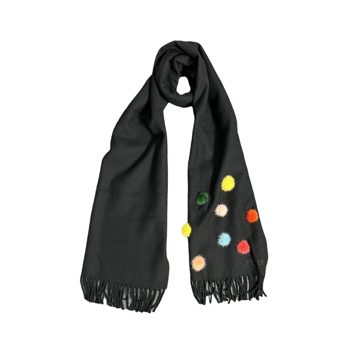 Fendi Authentic Fendi Mink Pom Pom / Scarves / Muffler Size ONE SIZE - 2 Thumbnail