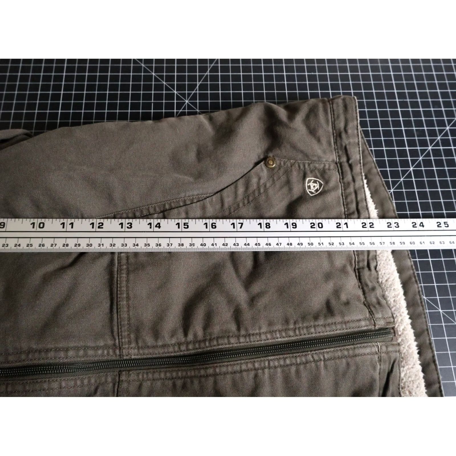 Ariat Ariat Jacket Women’s Medium Green Hooded Sherpa Lined Canvas Full Zip Shirt Coat? Size M / US 6-8 / IT 42-44 - 6 Thumbnail