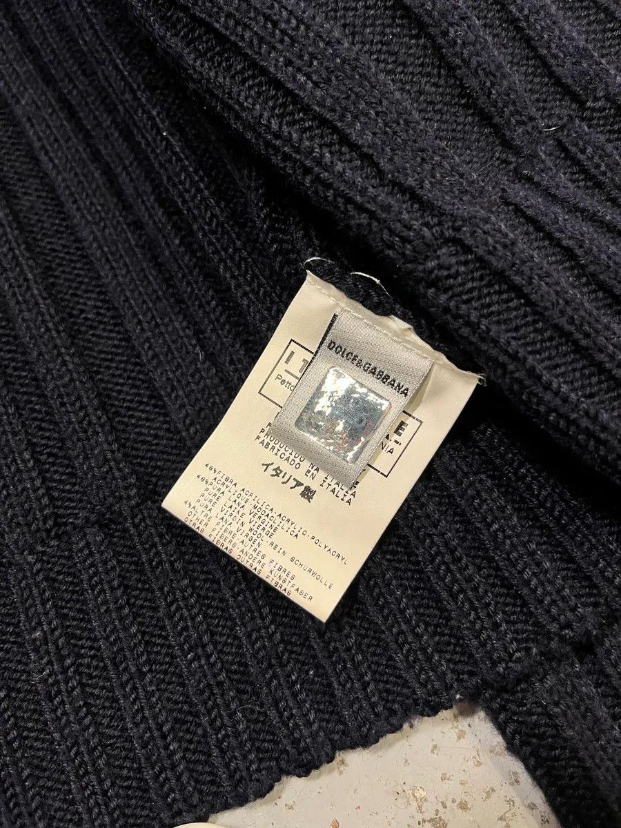 Dolce & Gabbana 2000s Dolce & Gabbana Navy Minimalist Zip-Up Sweater Size US M / EU 48-50 / 2 - 10 Thumbnail