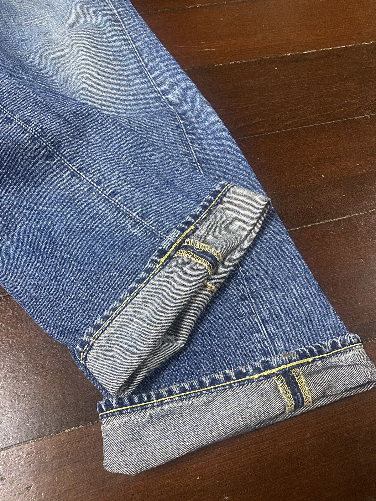 Warehouse Fire 🔥 vintage inspired 50s WAREHOUSE gripper zipper denim Size US 31 - 19 Thumbnail