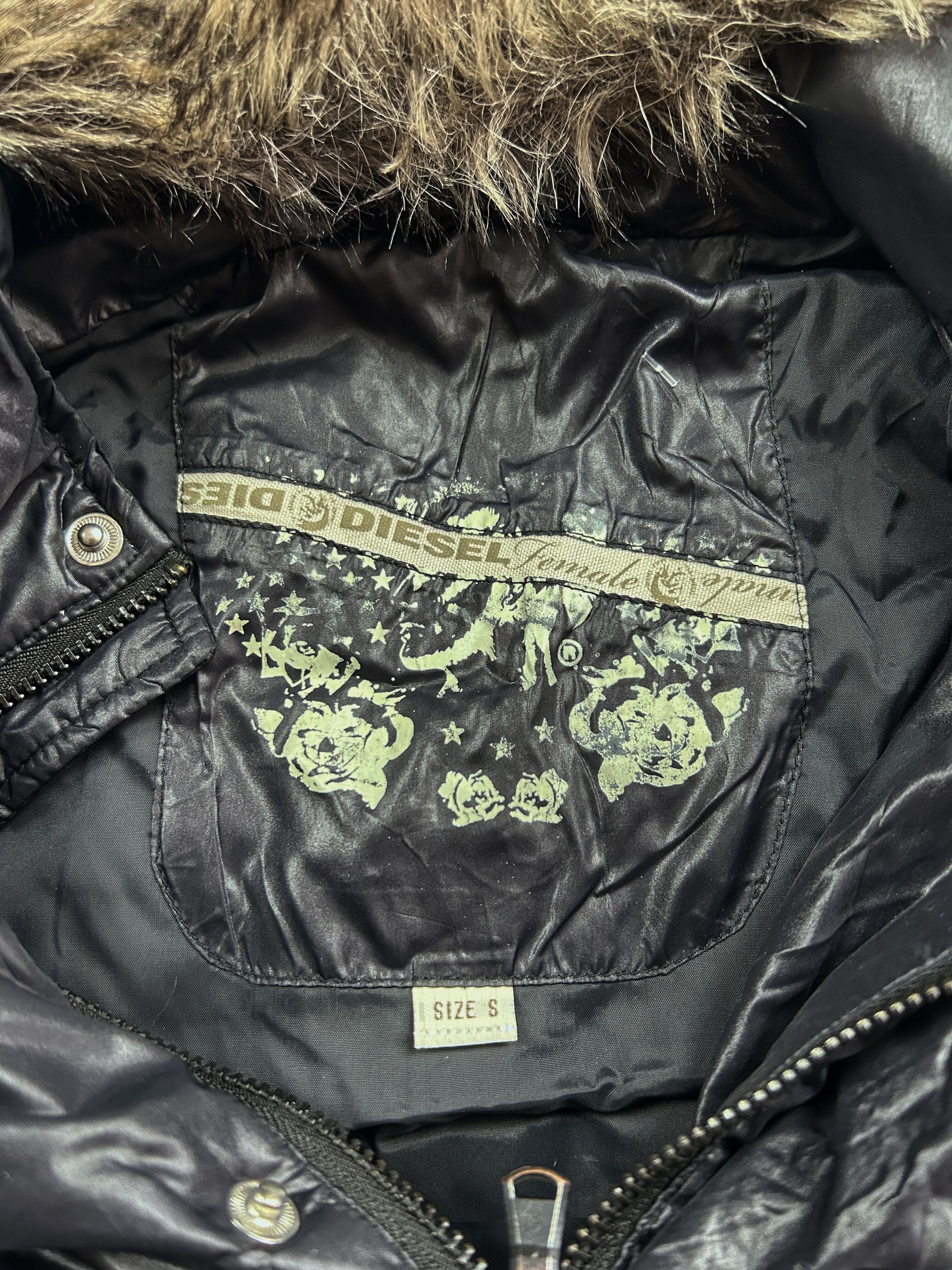 Diesel VTG Yohji Yamamoto If Six Was Nine Style Fur Bomber Jacket Size US S / EU 44-46 / 1 - 9 Thumbnail