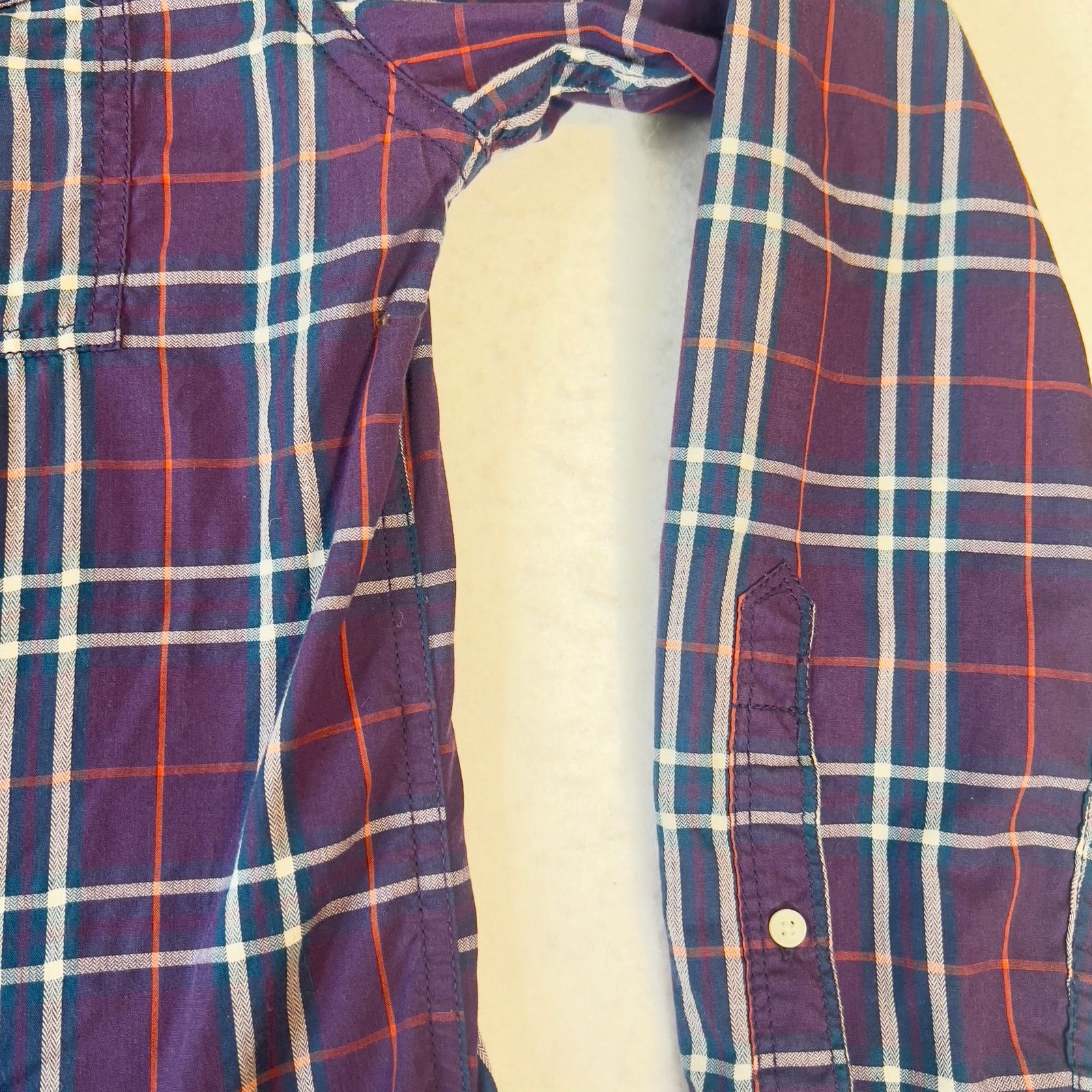 Urban Pipeline Urban Pipeline Button Shirt Men's Large Purple Plaid Pocket Size US L / EU 52-54 / 3 - 4 Thumbnail