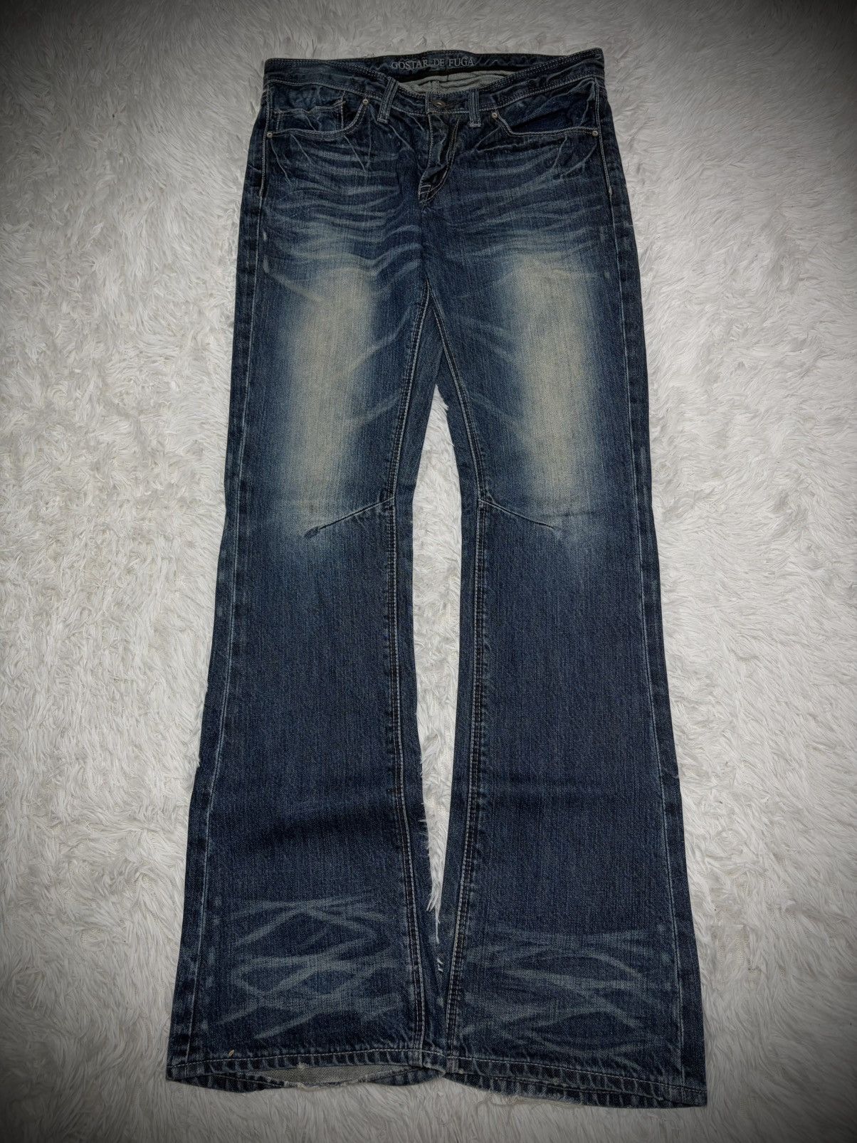 Japanese Brand Gostar De Fuga Flared whisker jeans Size US 32 / EU 48 - 2 Thumbnail