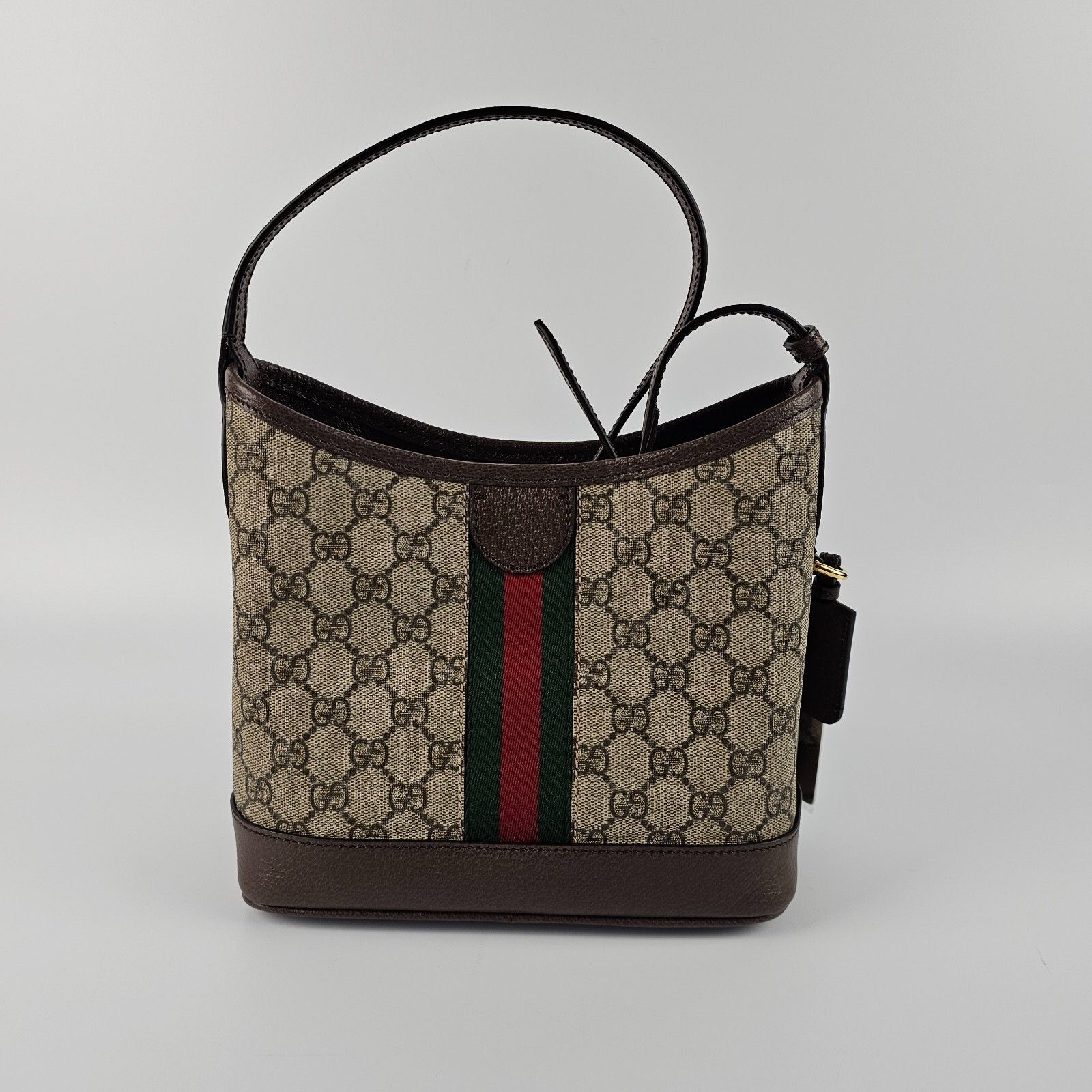 Gucci GUCCI Ophidia Small Beige/Ebony Shoulder Bag New Authentic Size ONE SIZE - 4 Thumbnail