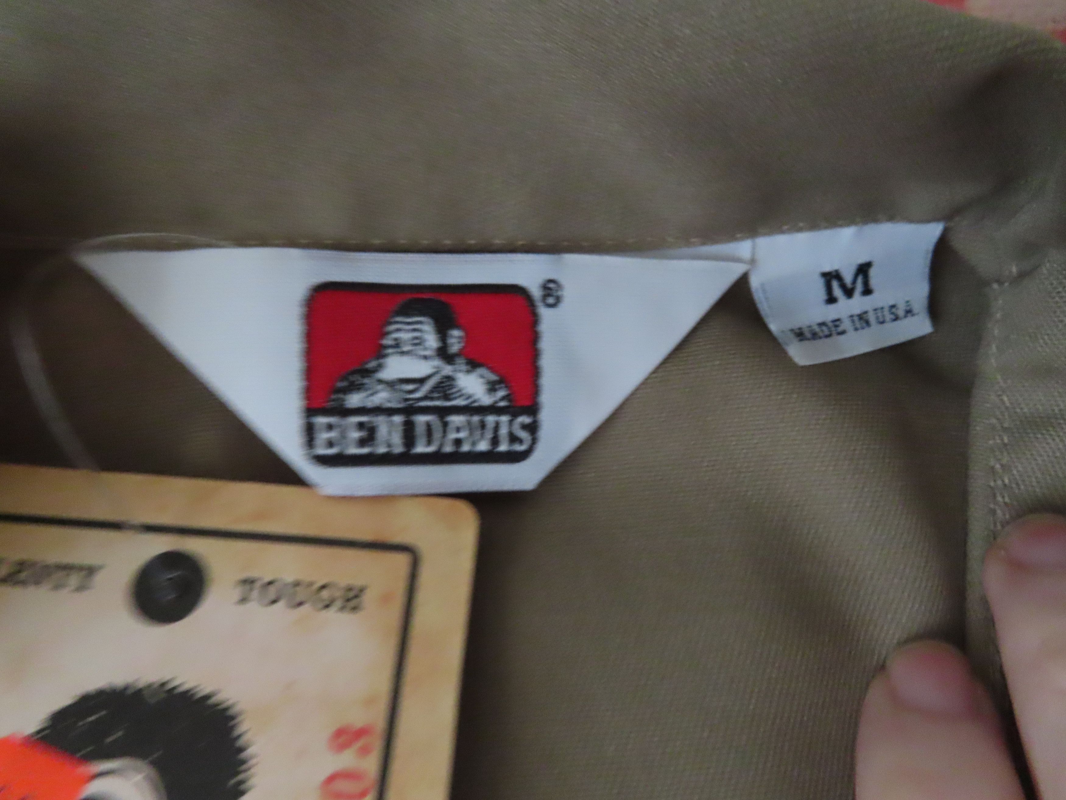 Ben Davis × Vintage Ben Davis Khaki Work Shirt 1/2 Zip Size US M / EU 48-50 / 2 - 3 Thumbnail