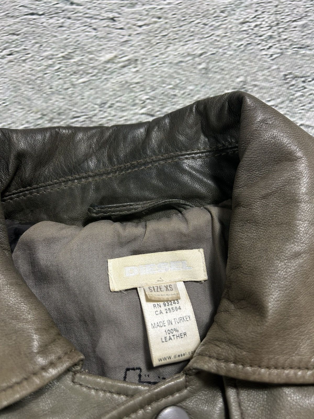 Diesel Diesel leather jacket brown vintage avant garde Size XS / US 0-2 / IT 36-38 - 2 Thumbnail