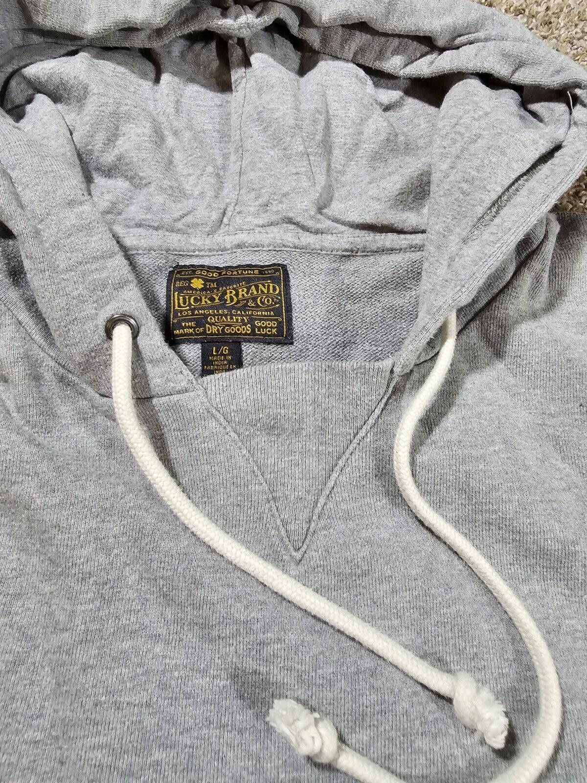Lucky Brand Lucky Brand Good Fortune Dry Goods Gray L Hoodie Los Angeles Size US L / EU 52-54 / 3 - 3 Thumbnail