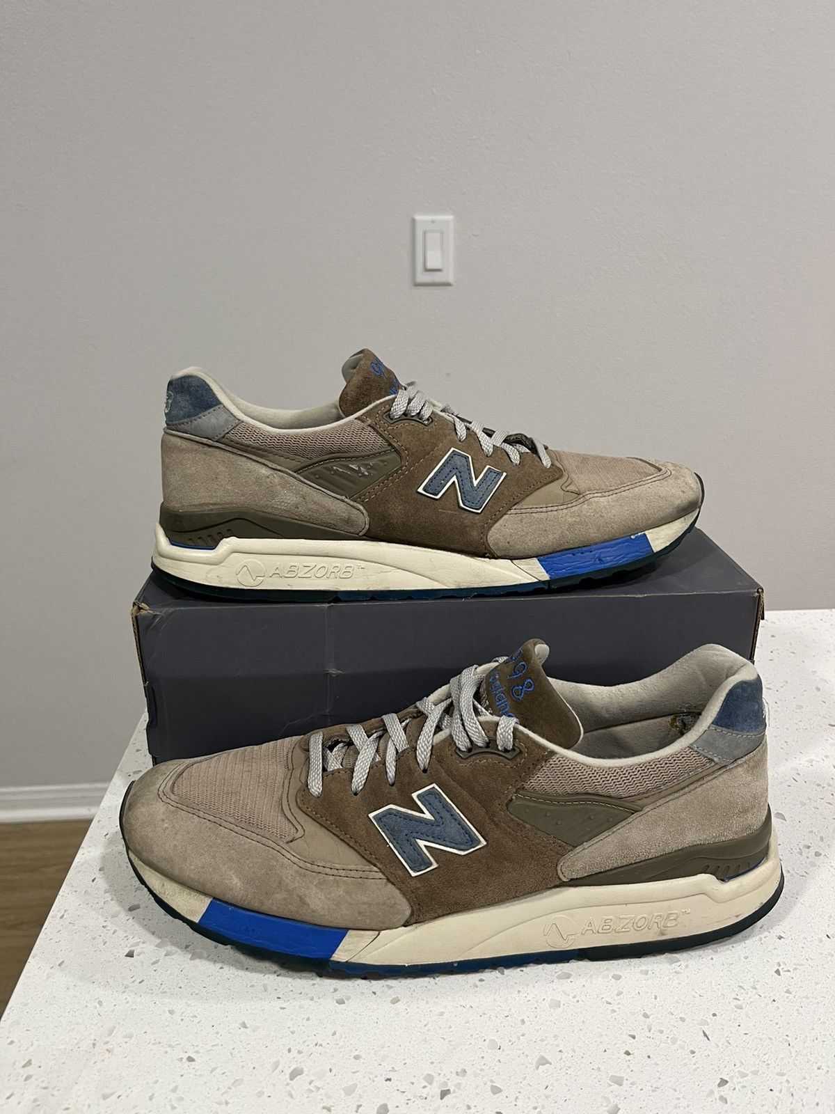 J crew new balance hotsell pebble blue