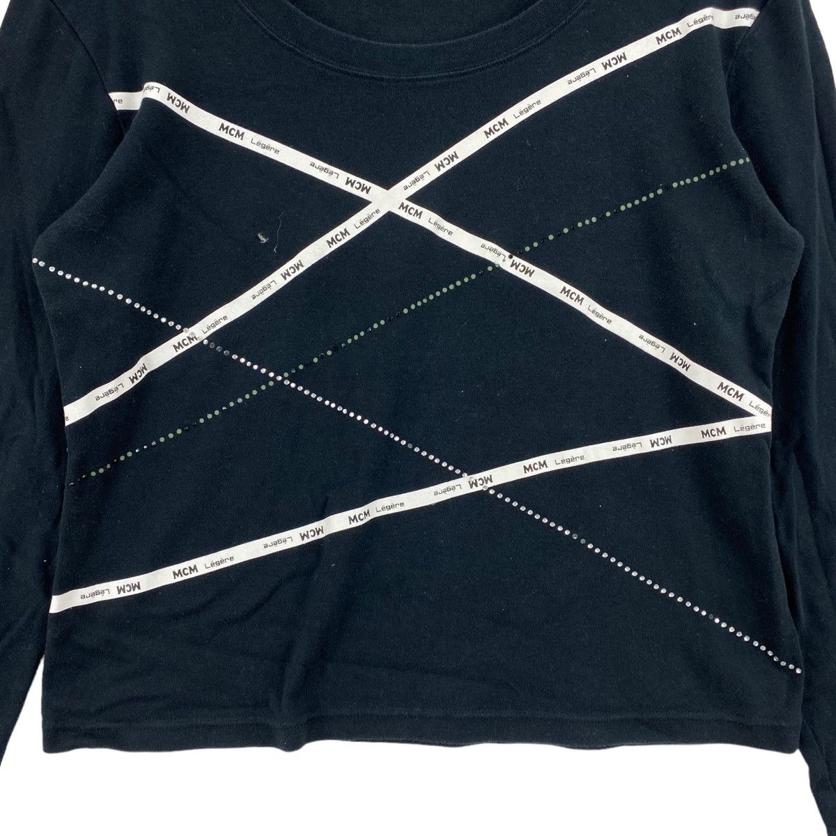 MCM MCM LEGERE MUNCHEN Germany Designer Black Long Sleeve Shirt Size L / US 10 / IT 46 - 3 Thumbnail