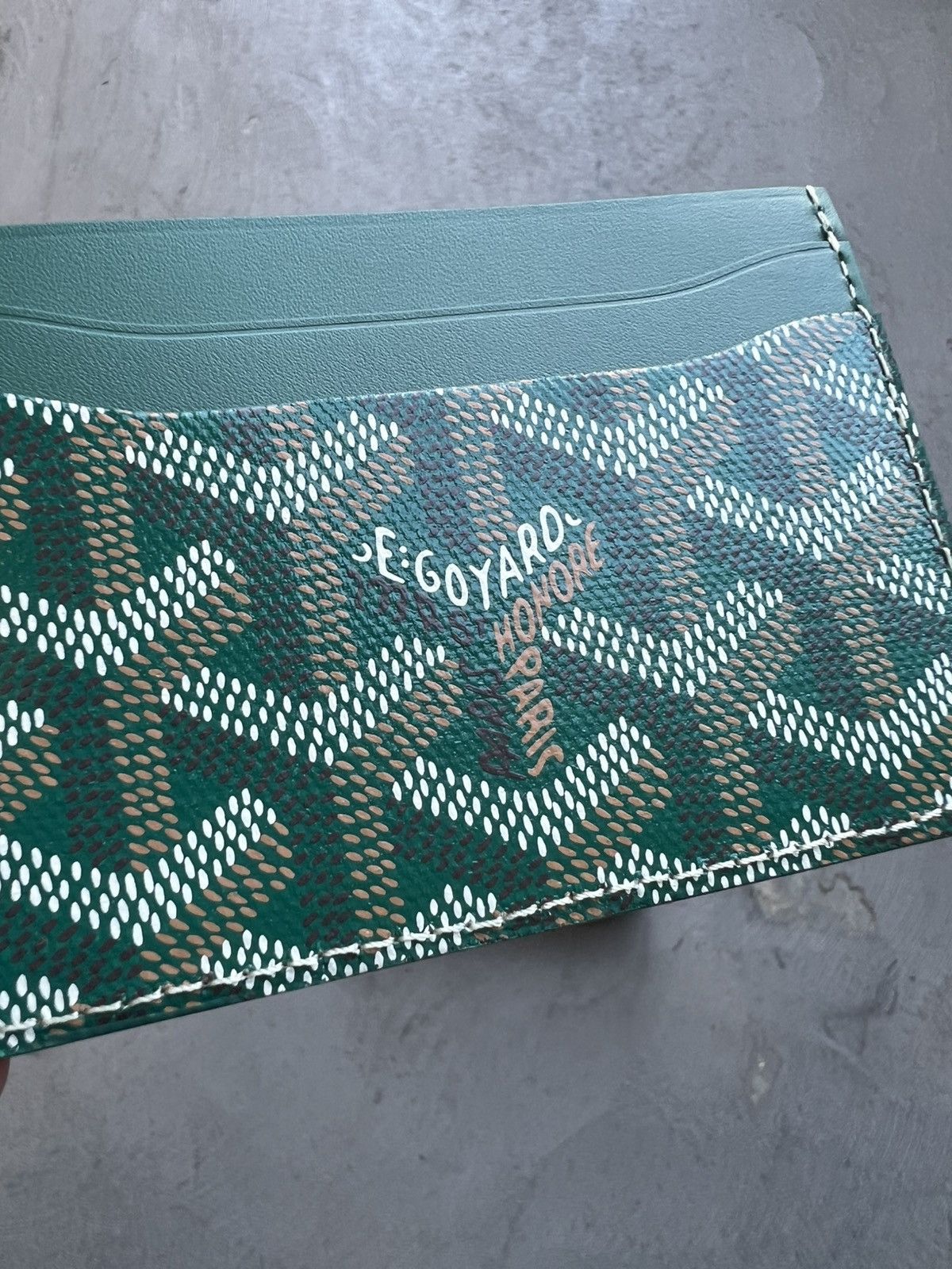 Goyard Goyard Green Card Holder Size ONE SIZE - 4 Thumbnail