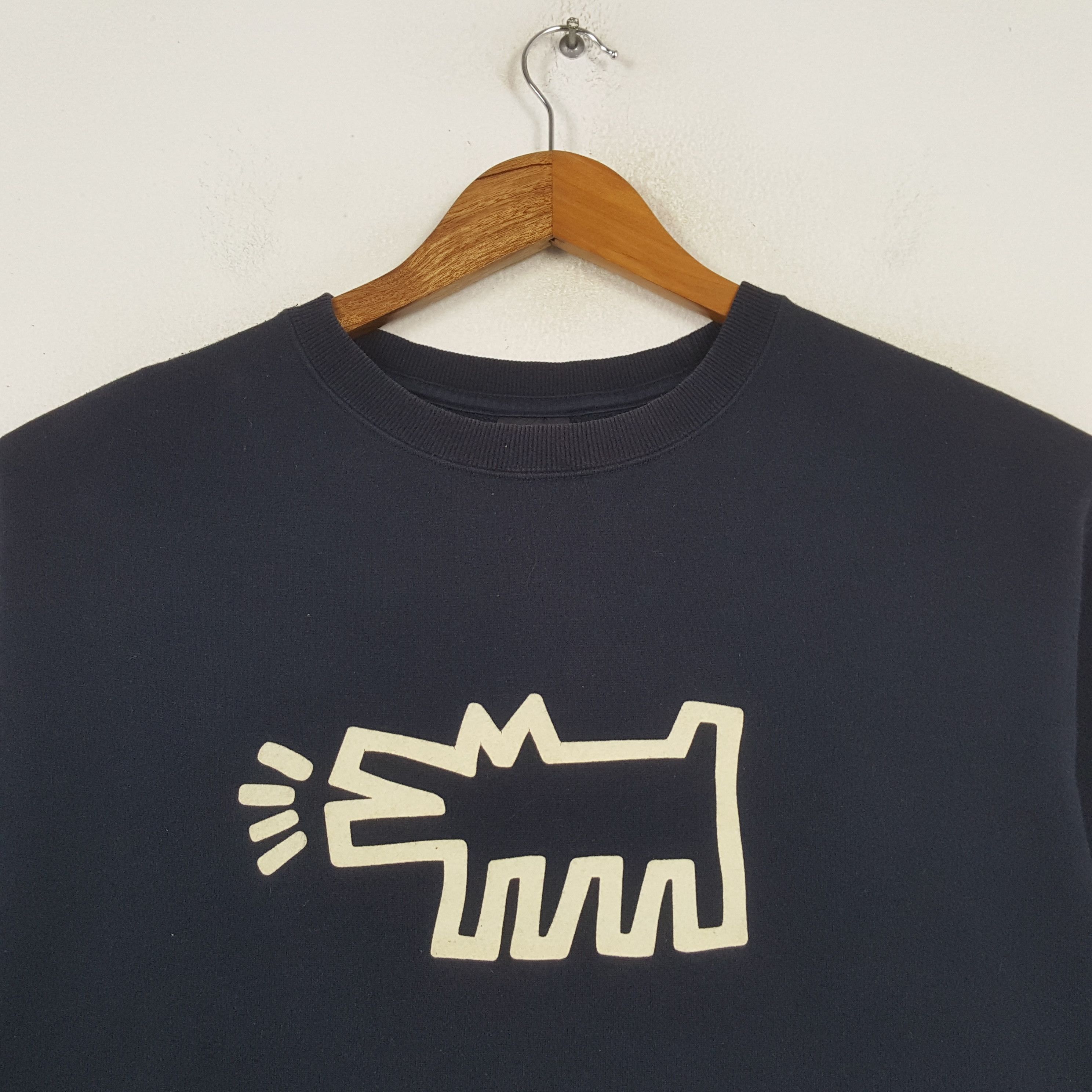 Uniqlo × Vintage Vintage Keith Haring American Art Brand Sweatshirt C295N25 Size US L / EU 52-54 / 3 - 2 Thumbnail