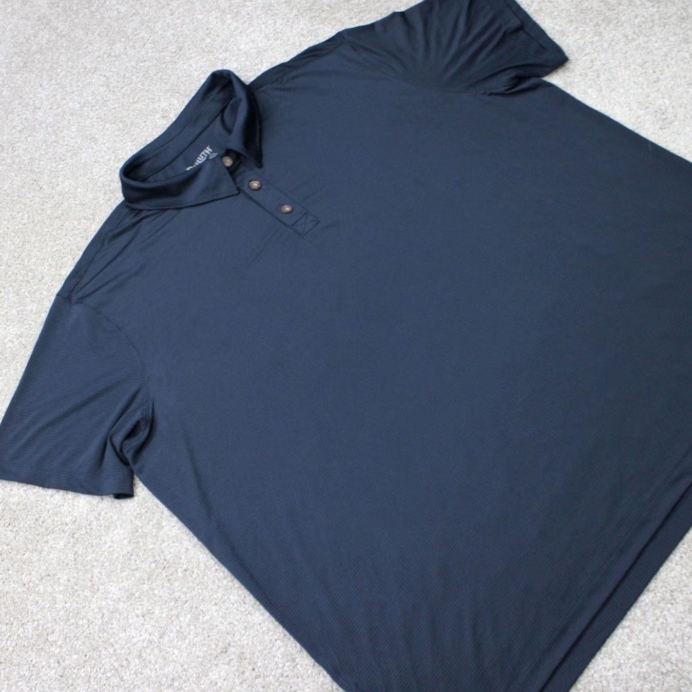 Vintage Duluth Mens Polo Shirt Blue 3XL XXXL Short Sleeve Pullover Regular Fit Classic Outdoor Pocket Breathable Cotton Blend Polyester Spandex Shirt Size US XXL / EU 58 / 5 - 6 Thumbnail