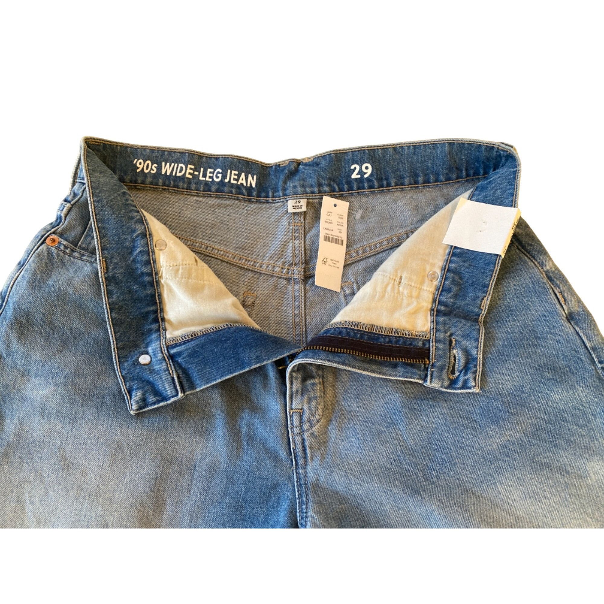 J.Crew NWT J.Crew $138 Women's 29 High-rise '90s wide-leg Jeans Med Size 29" - 6 Thumbnail