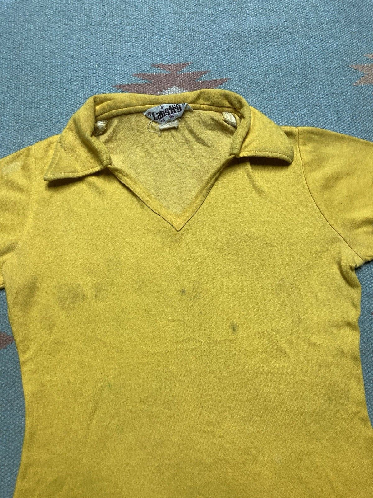Vintage Vintage 70s polo shirt open neck women’s medium? Baby tee Size M / US 6-8 / IT 42-44 - 4 Thumbnail