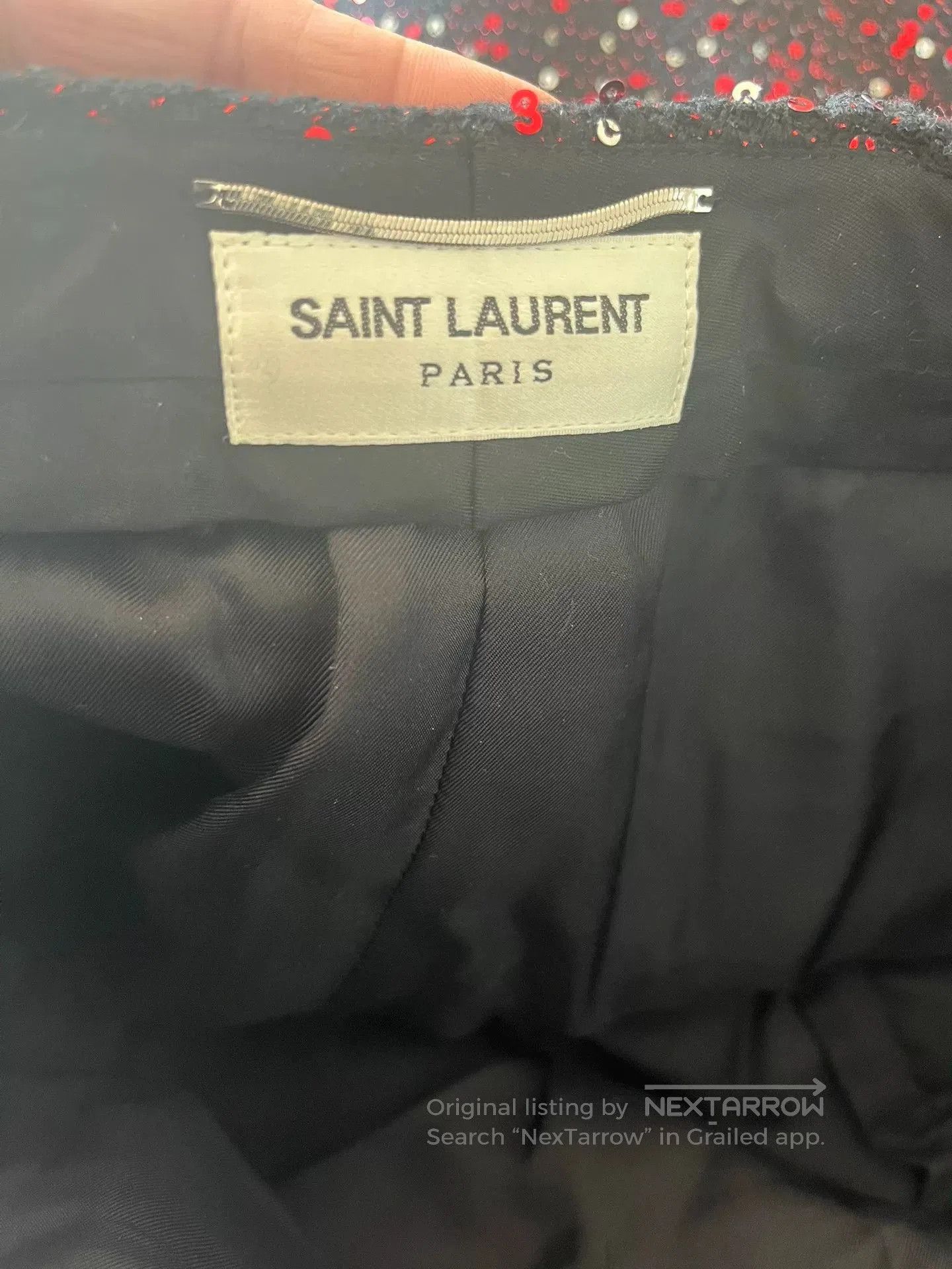 Saint Laurent Paris Saint Laurent Sequin Trousers. Size US 30 / EU 46 - 4 Thumbnail