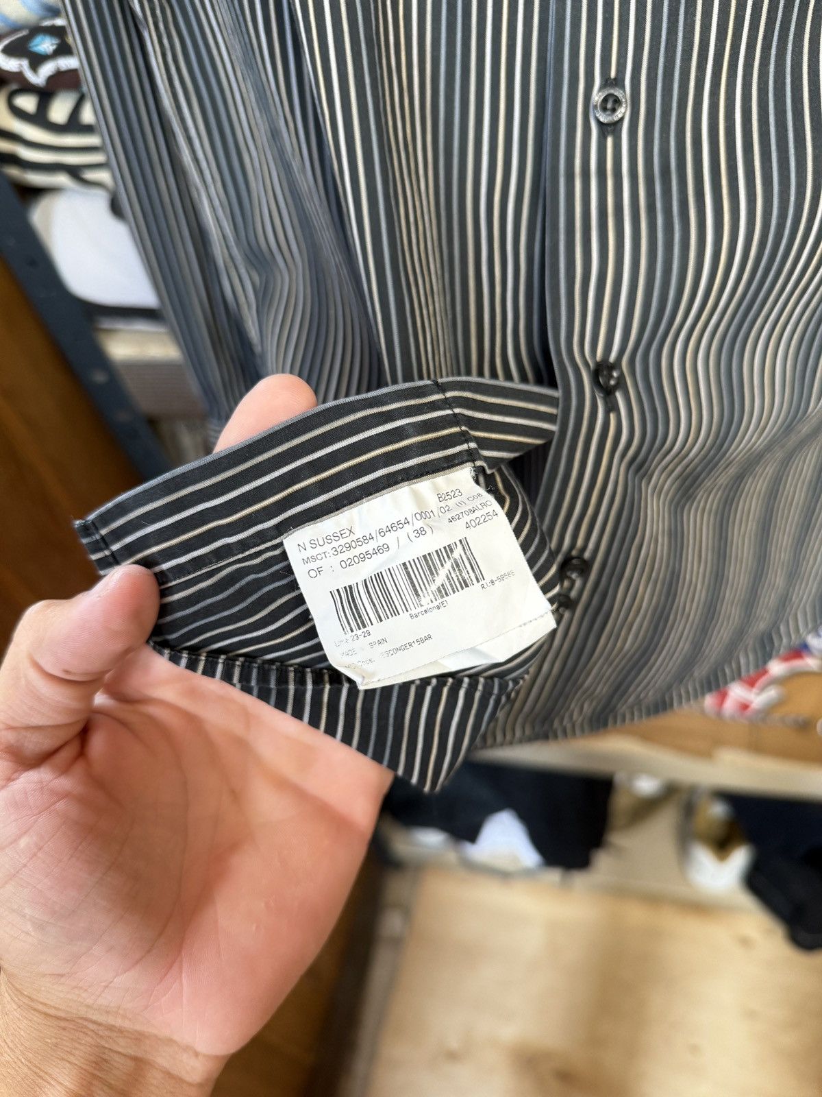 Burberry Vintage Burberry Striped Shirt Size US L / EU 52-54 / 3 - 12 Thumbnail