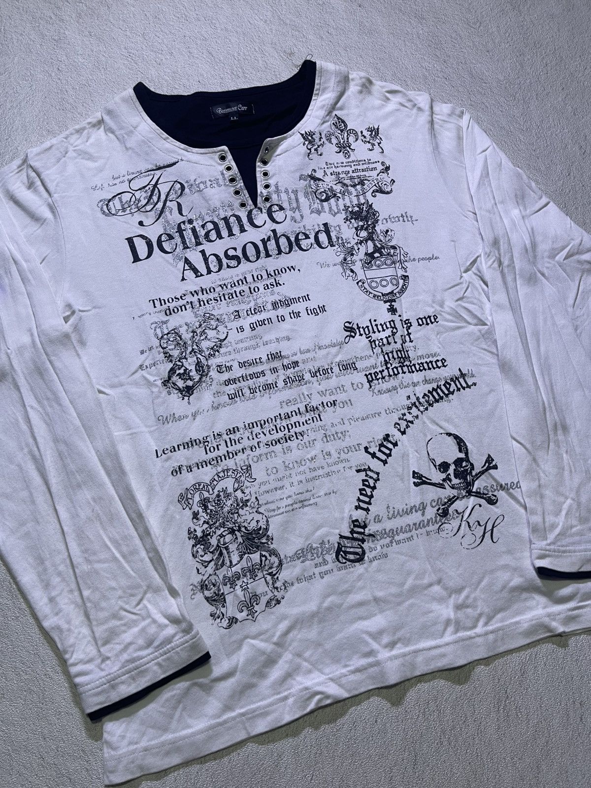 Hysteric Glamour Y2K BEAUMONT CARR long sleeve tshirt punk ifsix style Size US L / EU 52-54 / 3 - 2 Thumbnail