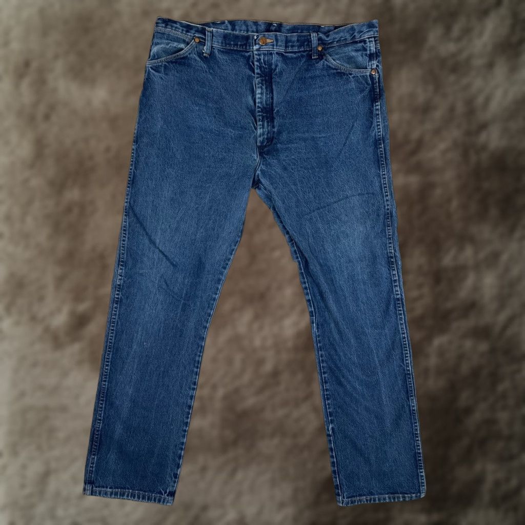 Wrangler VINTAGE Wrangler 13MWZ Jeans Blue Denim 40x34 Regular Fit Cowboy Rodeo Mens Size US 40 / EU 56 - 1 Thumbnail