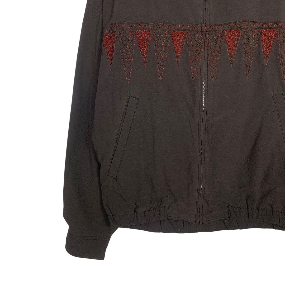 Japanese Brand INTERMEZZO Embroidery Art Logo Light Jacket #1809-C16 Size US L / EU 52-54 / 3 - 3 Thumbnail