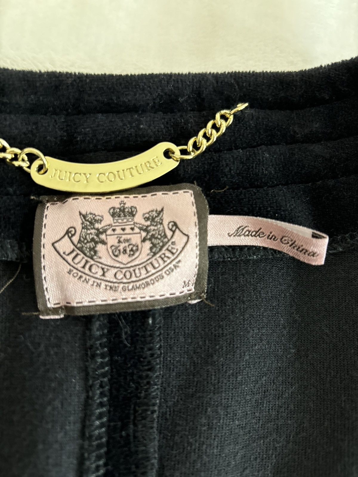 Juicy Couture Vintage Juicy Couture Black Velour Peplum Hem Belt Tie Long Size M / US 6-8 / IT 42-44 - 4 Thumbnail