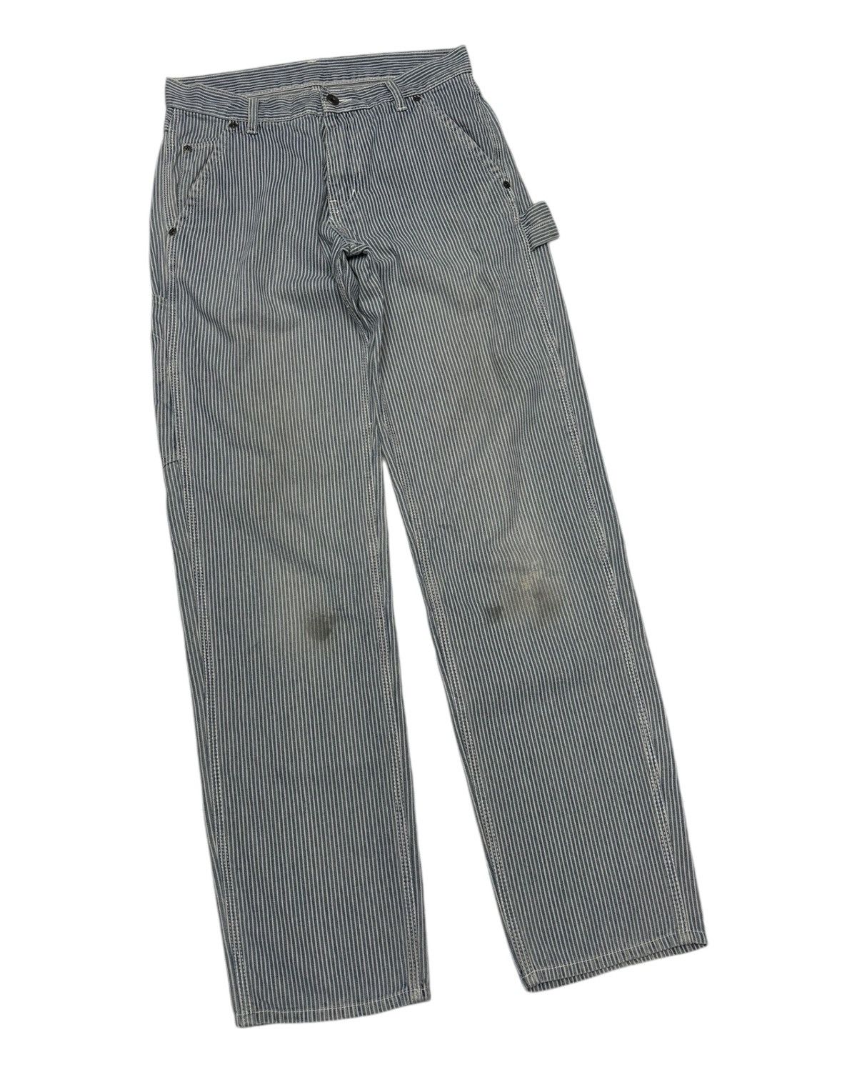 Carhartt 🔥VINTAGE DICKIES HICKORY STRIPE CARPENTER PANTS JEANS Size US 29 - 4 Thumbnail