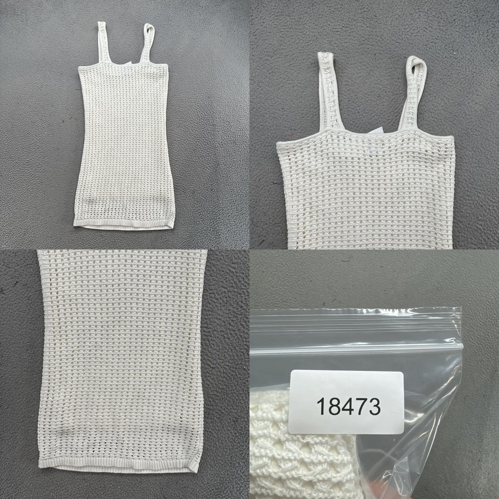 Gap Gap Women's White Loose Knit Sleeveless Lined Dress XS New Size XS / US 0-2 / IT 36-38 - 8 Thumbnail