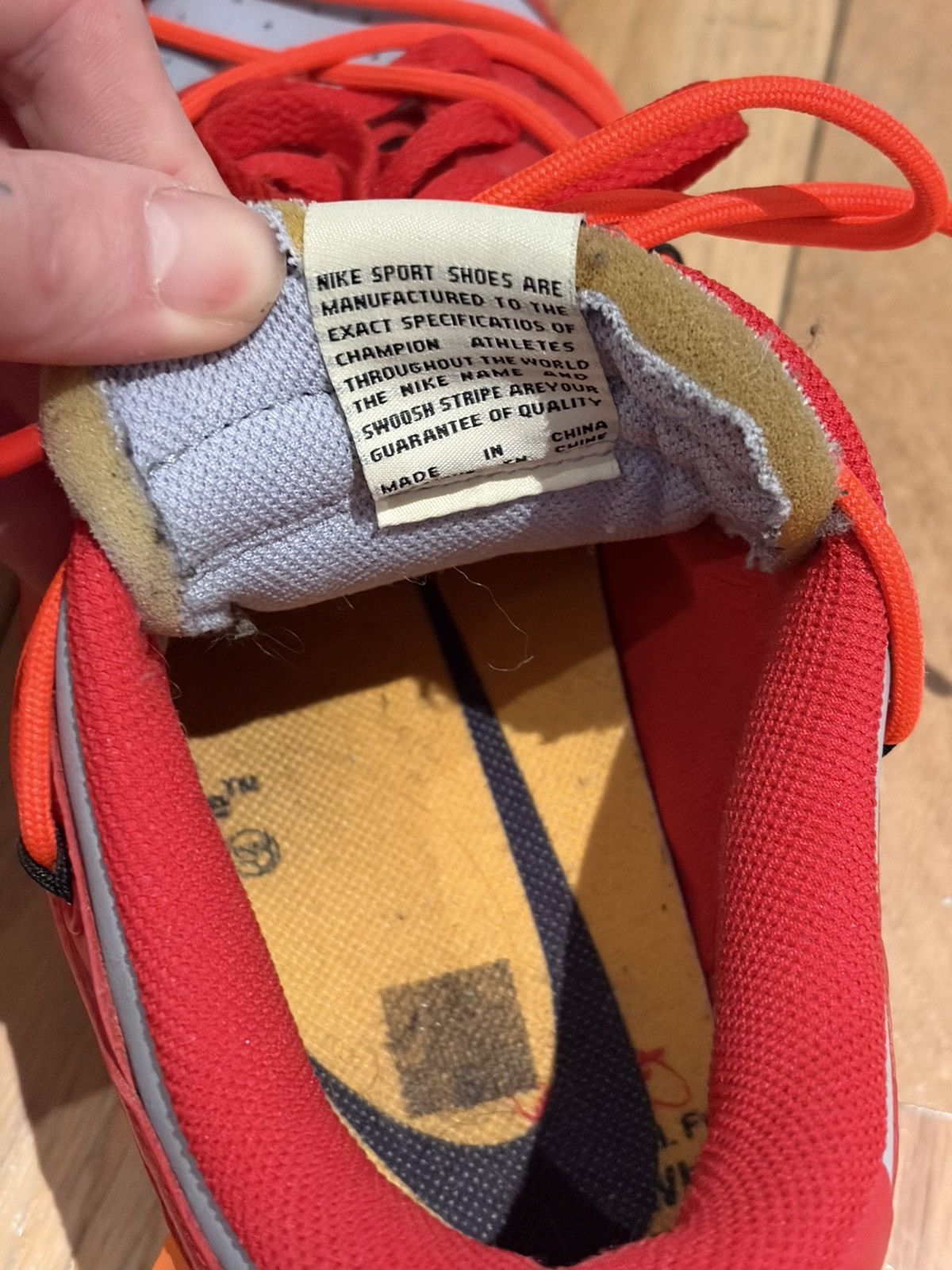 Nike × Off-White Off white university red dunk Size US 10.5 / EU 43-44 - 5 Thumbnail