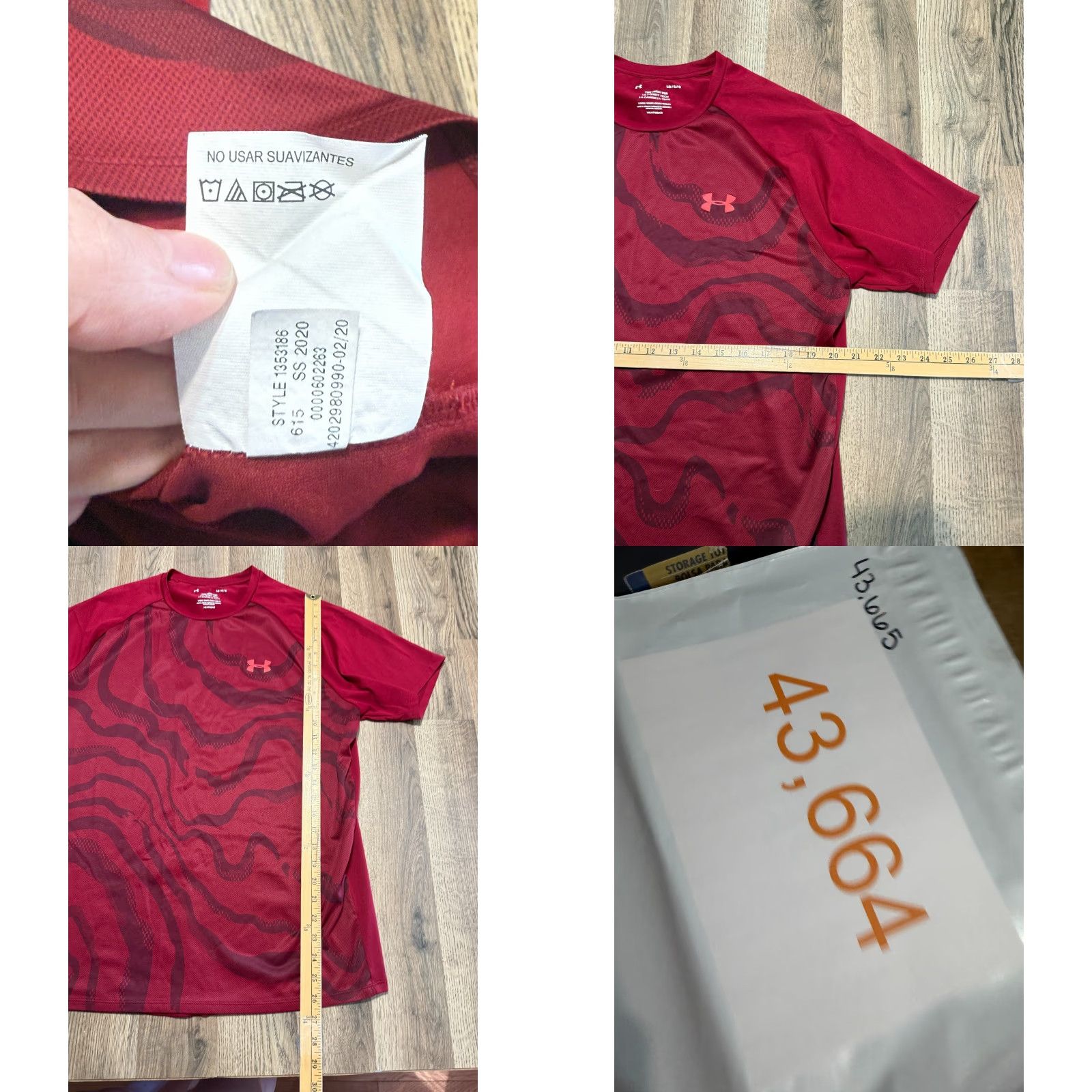 Under Armour Under Armour Shirts Men's Large Red Activewear Short Sleeve Crew Neck T-Shirt Sports Men Ready for Fall Spring Summer Size US L / EU 52-54 / 3 - 8 Thumbnail