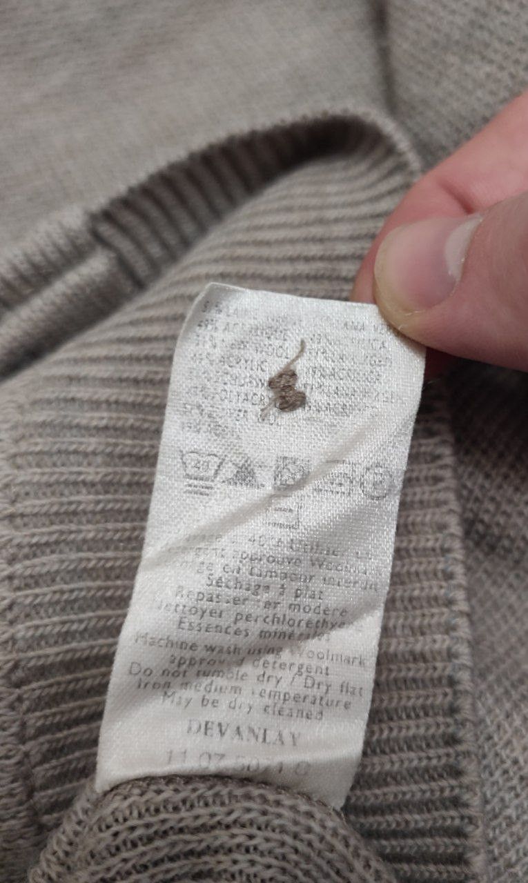 Lacoste Lacoste Beige Button Up V neck Cardigan Sweater Jumper Size US XL / EU 56 / 4 - 13 Thumbnail
