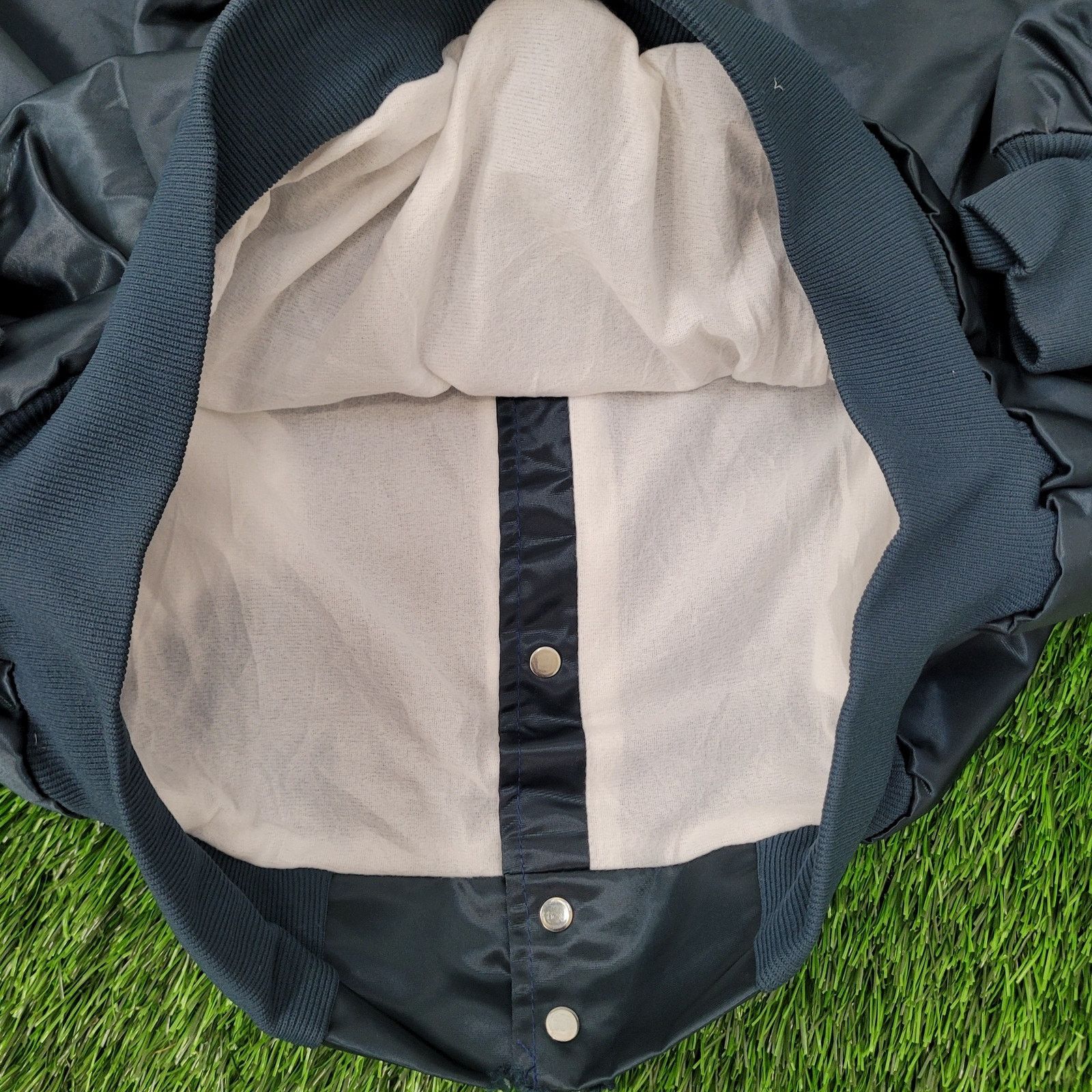 Vintage VTG 90s West-Ark Satin Bomber Jacket 2XL Baggy Boxy USA Made Size US XXL / EU 58 / 5 - 12 Thumbnail