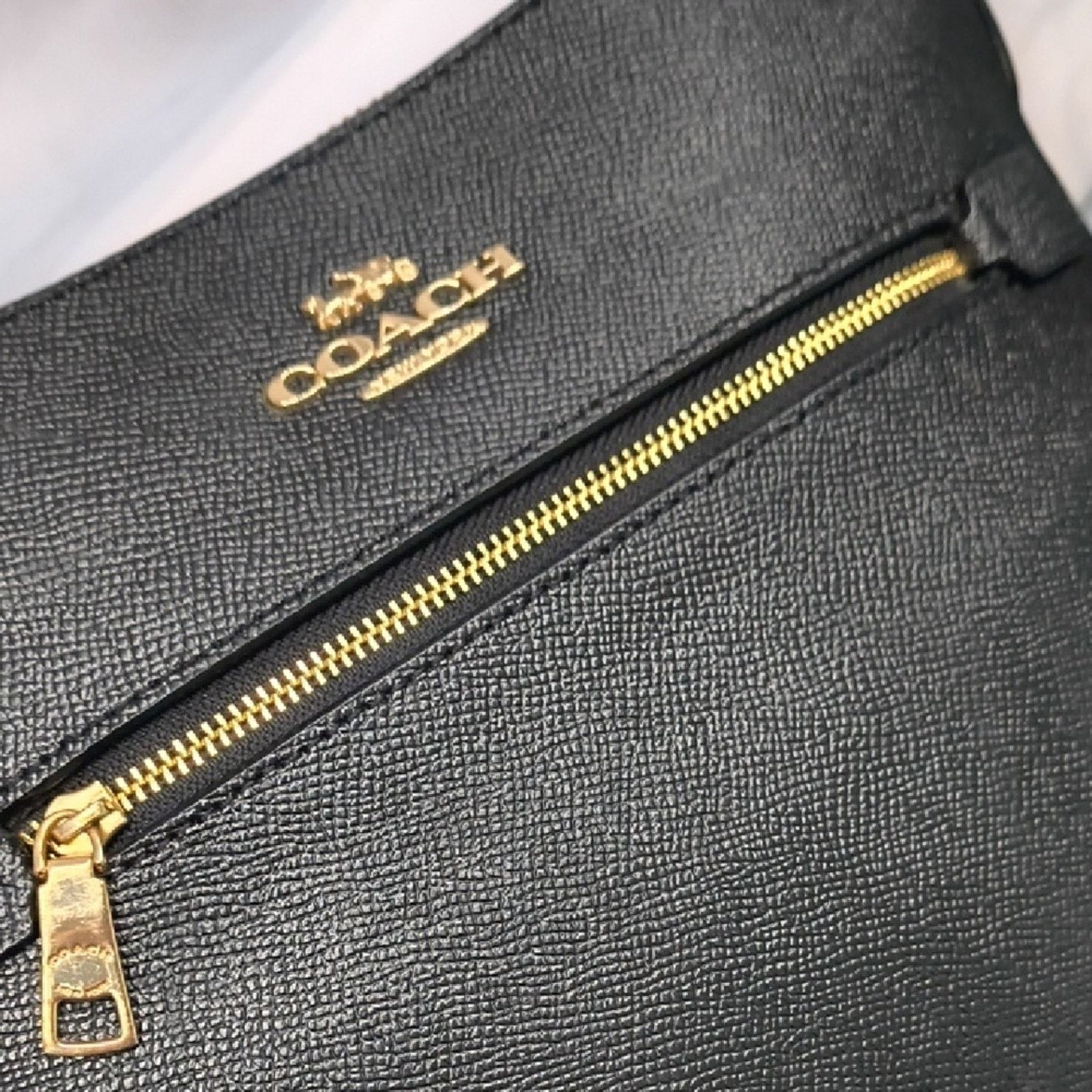 Coach Coach Black Leather Rowan File Bag Crossbody Size ONE SIZE - 11 Thumbnail