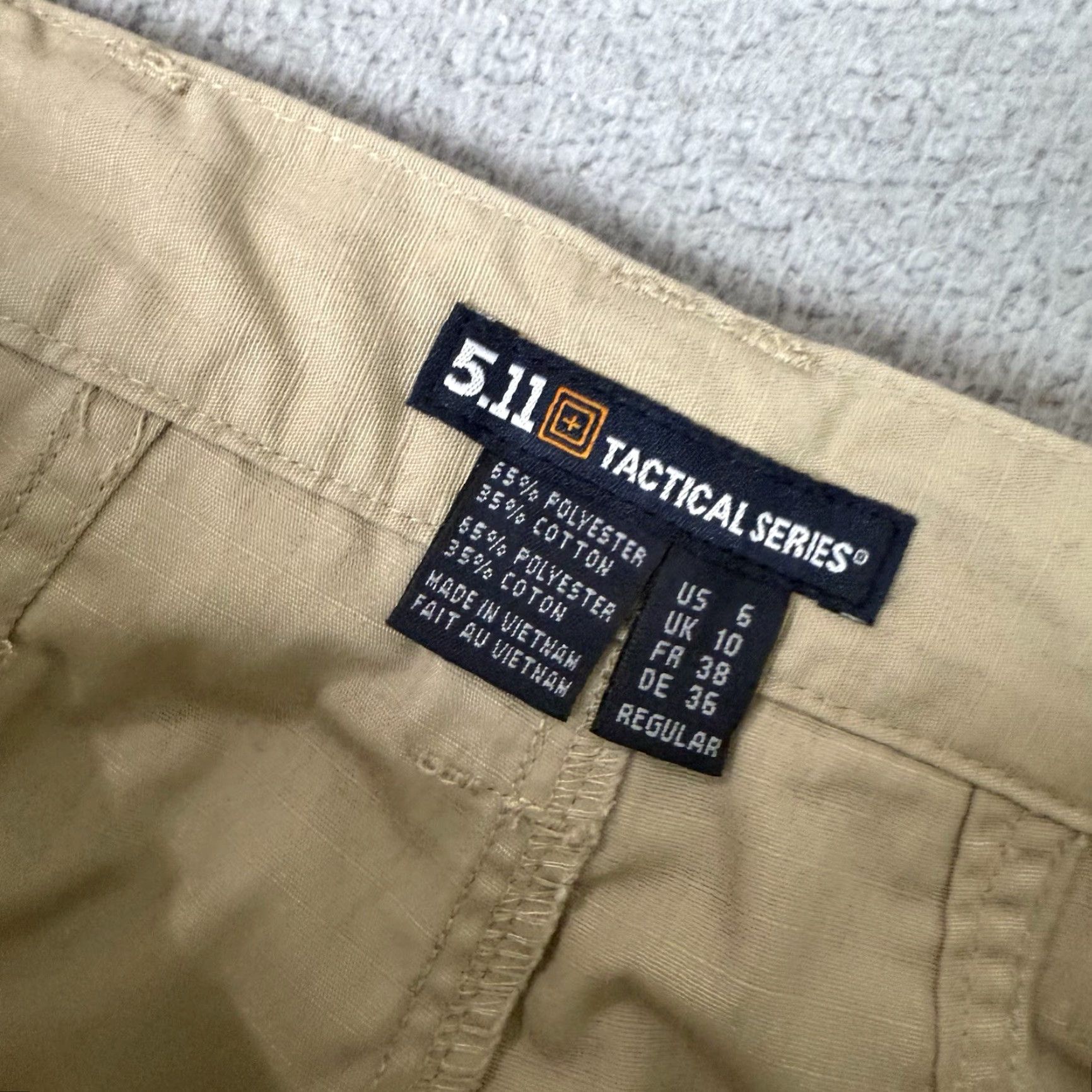 Vintage VINTAGE 5.11 Tactical Pro Pants Womens 6 Regular Khaki Ripstock Cargo Utility Distressed Size 28" / US 6 / IT 42 - 5 Thumbnail
