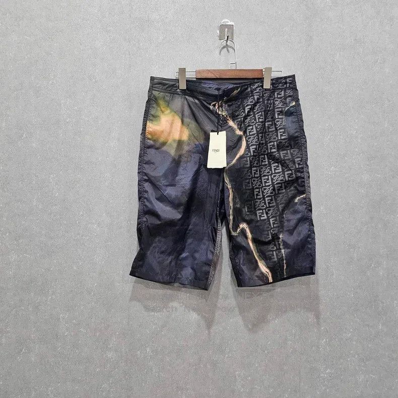 Fendi Batik patchwork drawstring abstract pattern casual s