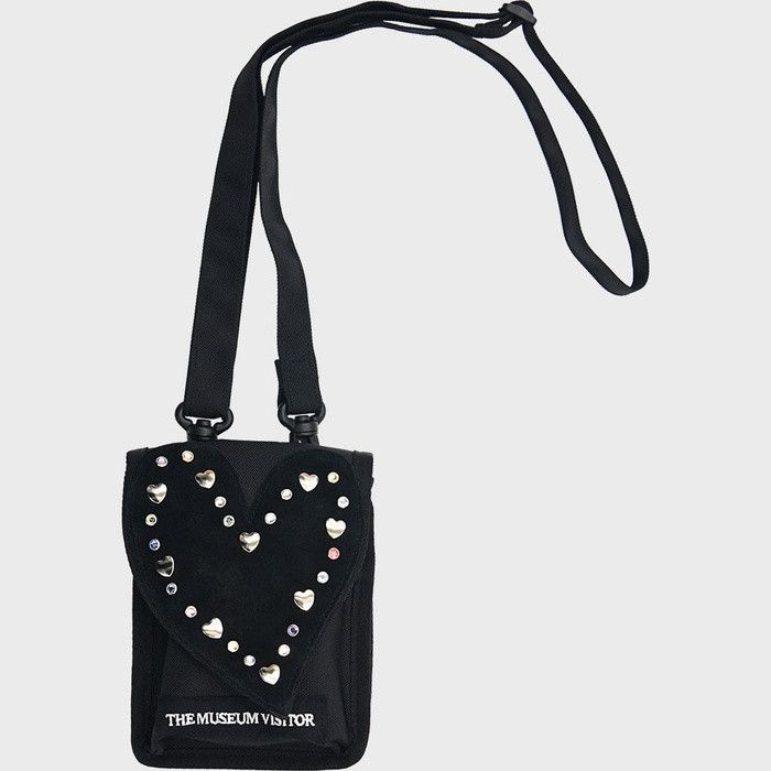Vintage (SOLD OUT) The Museum Visitor Heart Gem Mini Bag Black Size ONE SIZE - 1 Thumbnail