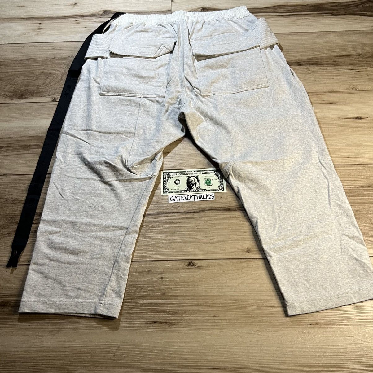 Rick Owens Drkshdw Rick Owens DRKSHDW SS23 Cropped Creatch Cargo Milk Melange Size US 34 / EU 50 - 11 Thumbnail