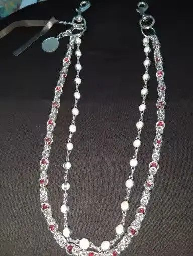 Jewelry 2 Layer Natural Echo Pearled Wallet Chain Size ONE SIZE - 4 Thumbnail