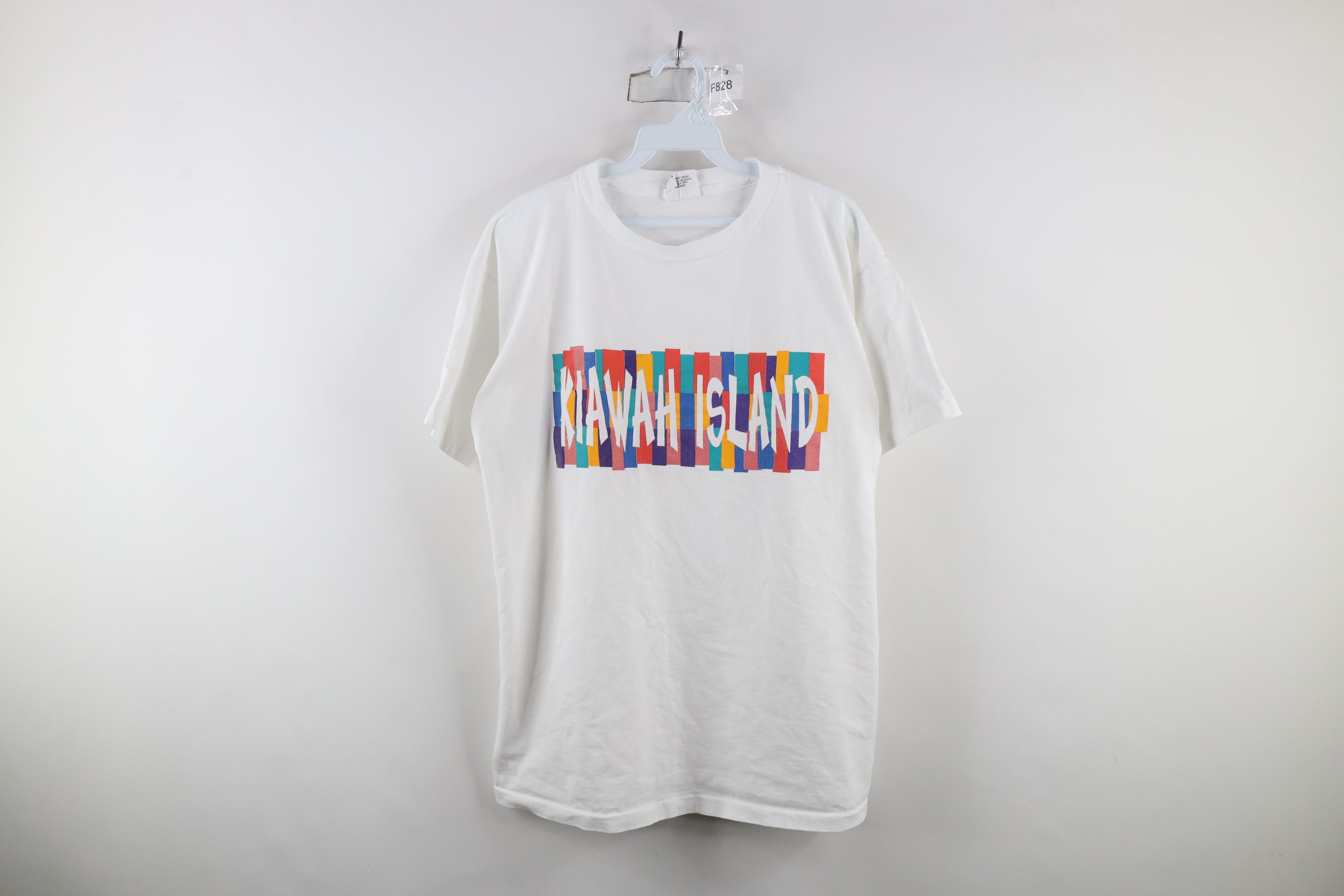 Vintage Vintage 90s Streetwear Island Short Sleeve T-Shirt USA Size US L / EU 52-54 / 3 - 1 Thumbnail
