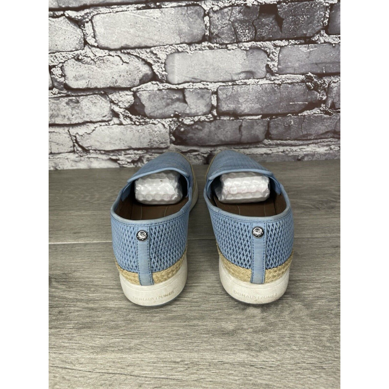 Donald Pliner Donald J Pliner Palm Lagoon Blue Leather Espadrille Shoes Wo Size US 10 / IT 40 - 5 Thumbnail