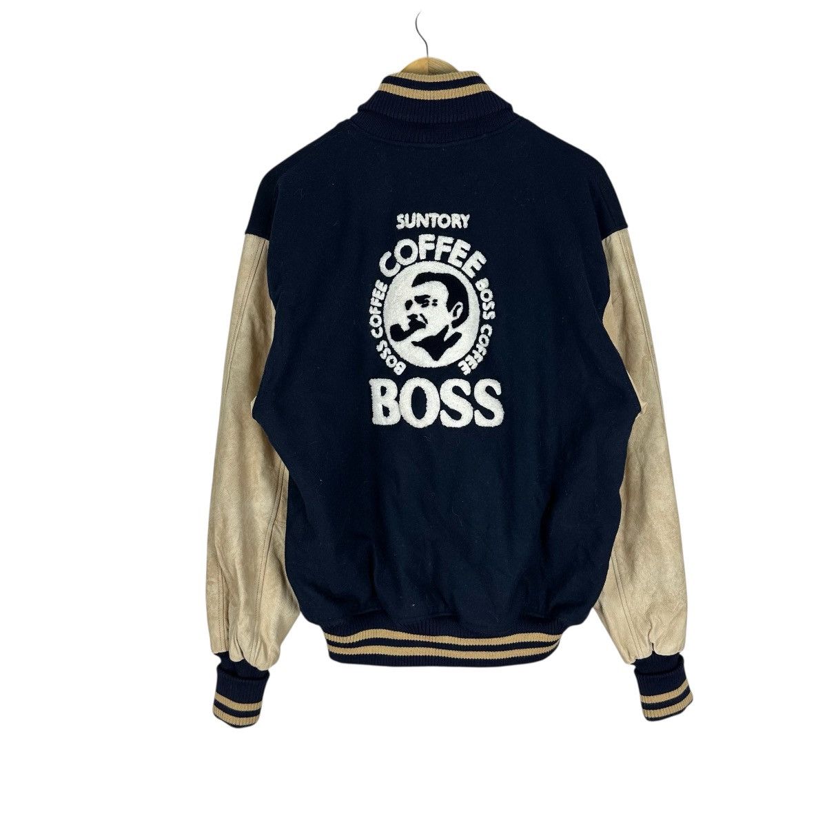 Japanese Brand SUNTORY BOSS COFFEE VARSITY JACKET Size US L / EU 52-54 / 3 - 11 Thumbnail