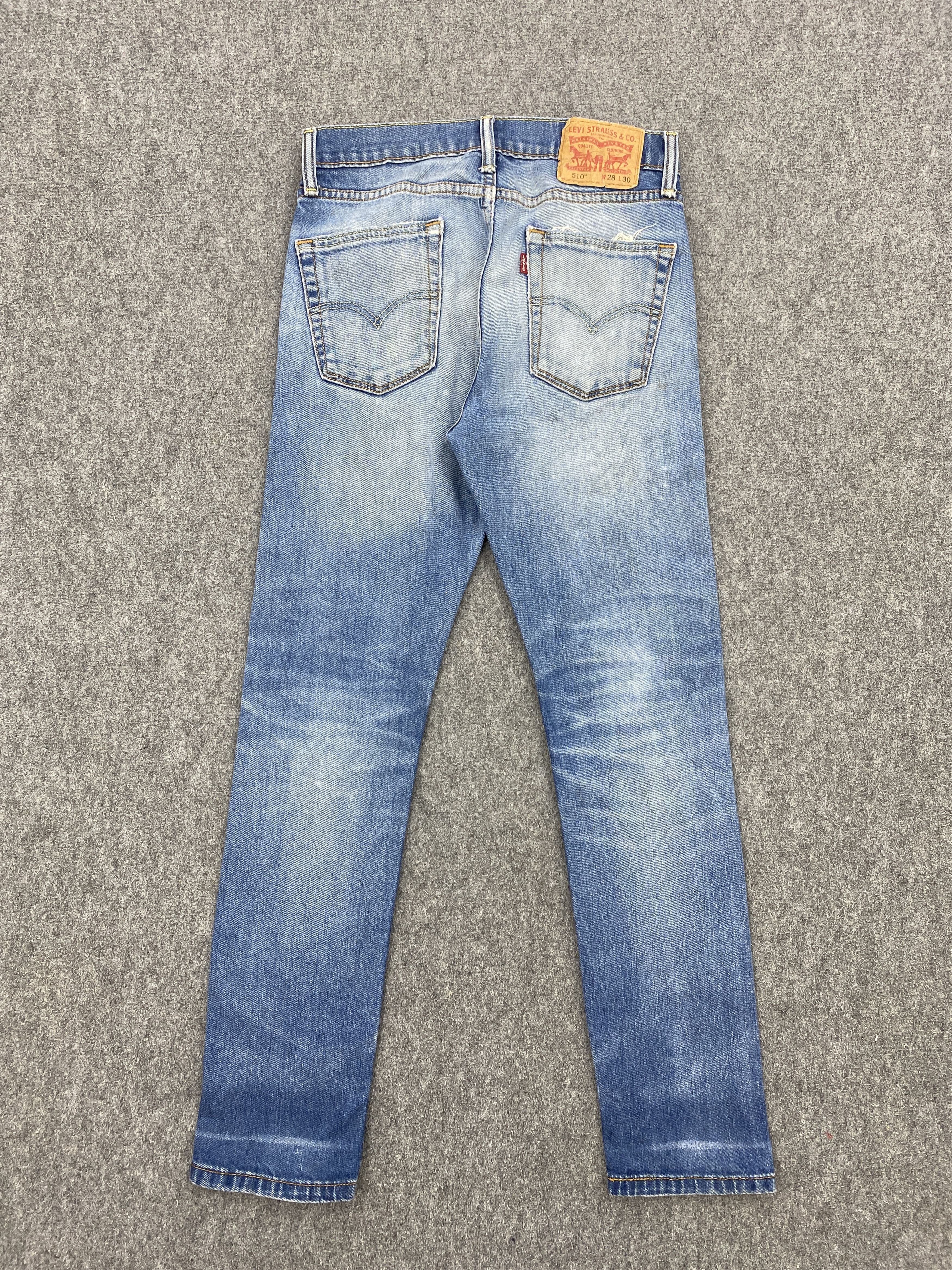 Levi's Vintage Levi's 510 Distressed Skinny Jeans DP2691 Size US 28 / EU 44 - 3 Thumbnail
