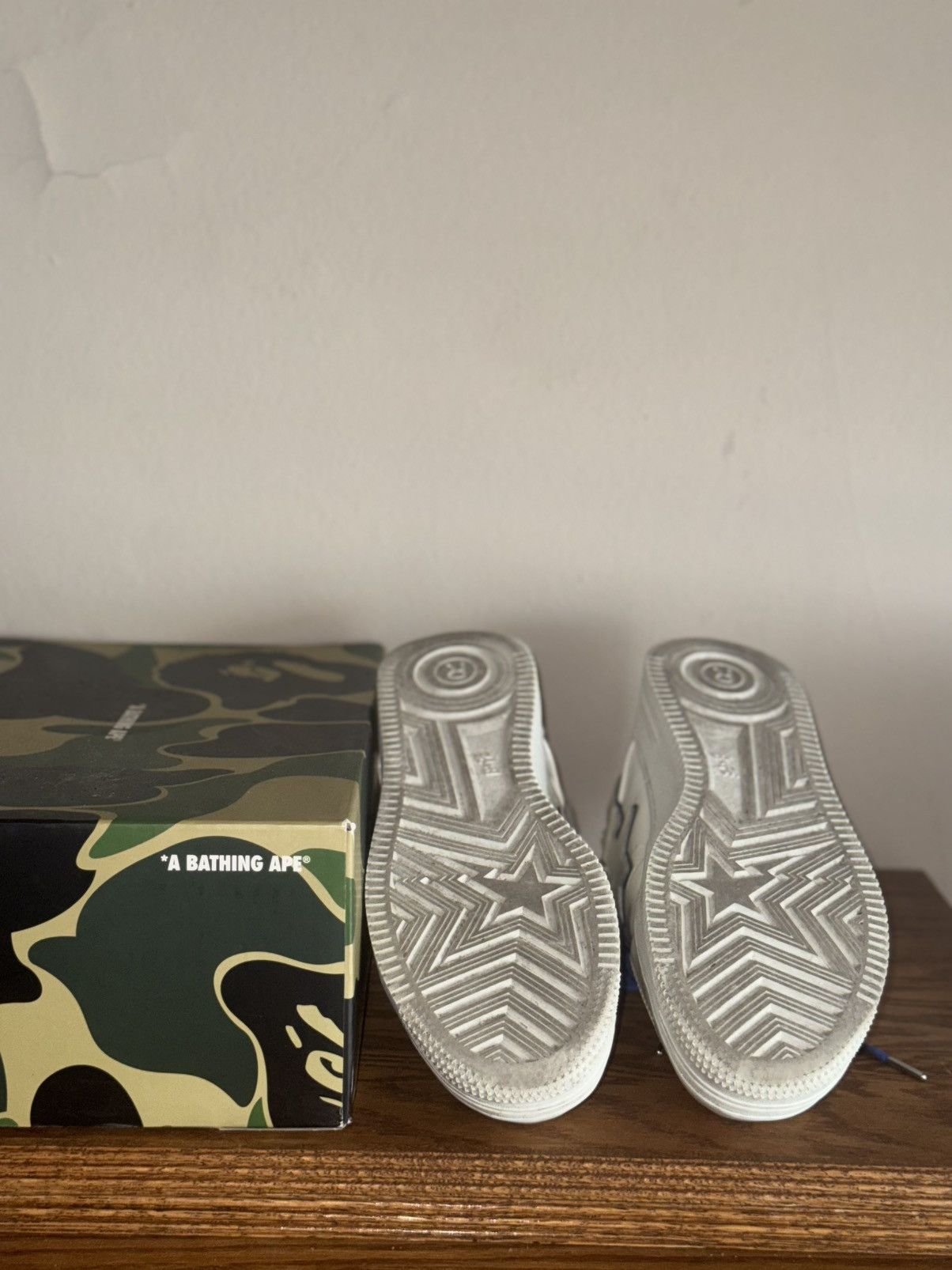 Bape Bapesta #8 M1 'White Navy' Size US 11 / EU 44 - 5 Thumbnail
